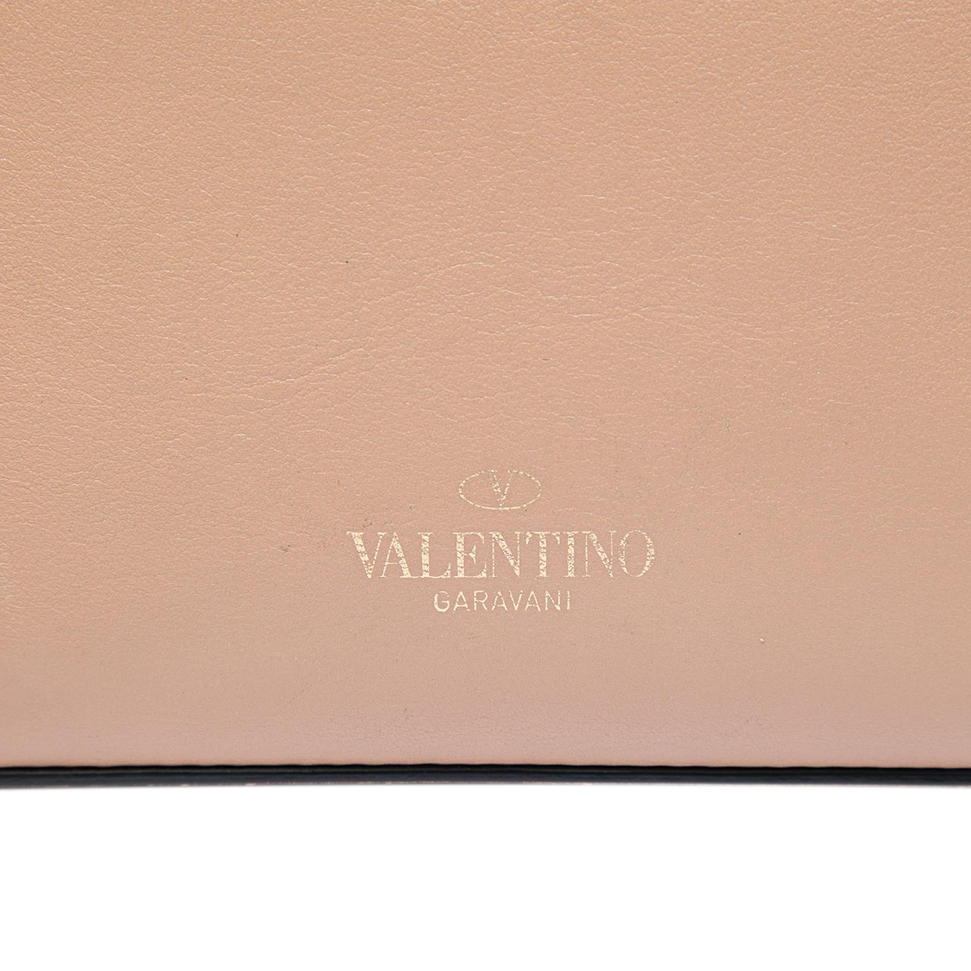 Valentino Medium Beaded Butterfly Embellished Leather Rockstud Flap Crossbody