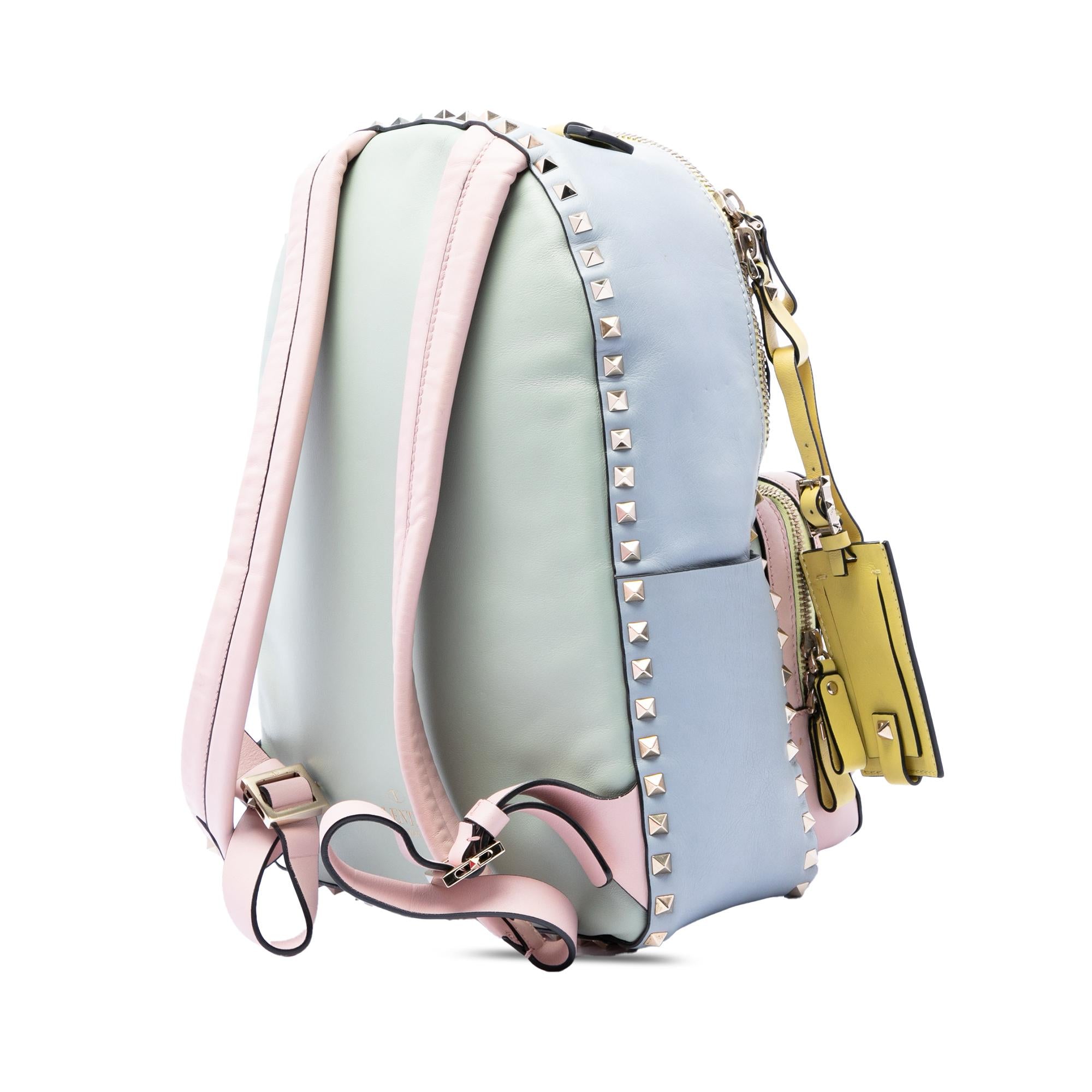 Valentino Medium Calfskin Watercolor Rockstud Backpack