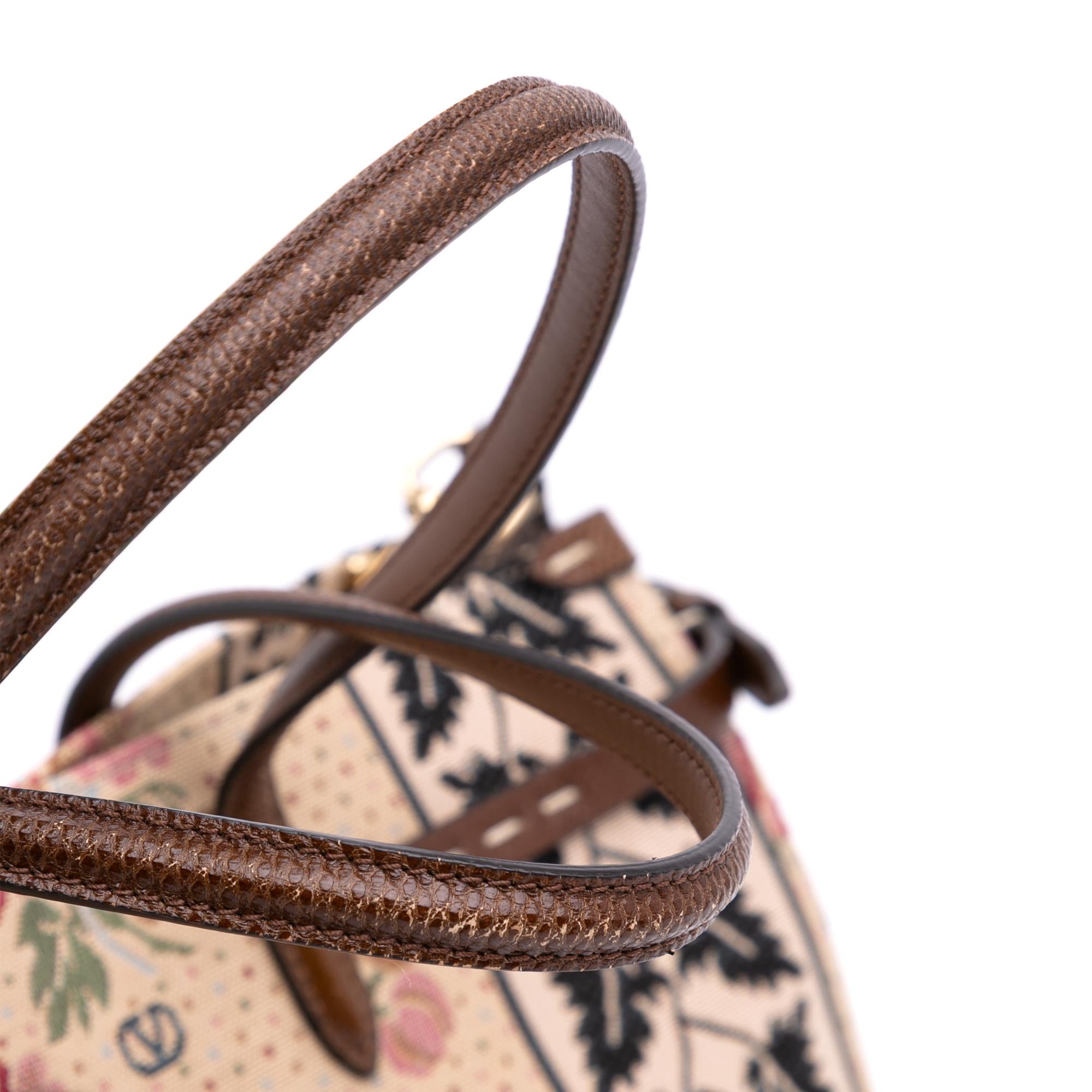 Valentino Medium Canvas Antibes Shopping Bag