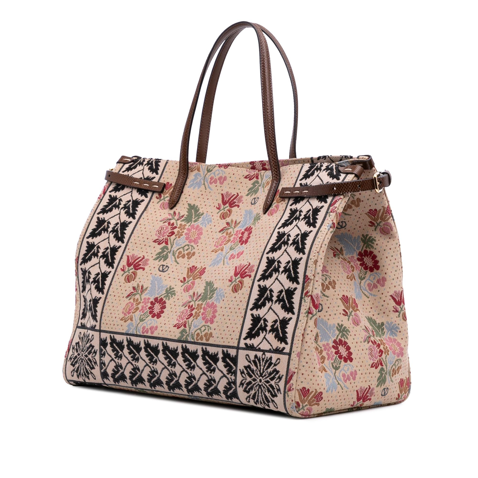 Valentino Medium Canvas Antibes Shopping Bag