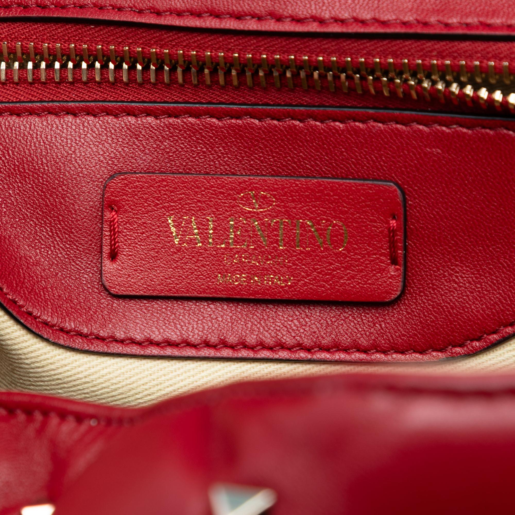 Valentino Medium Lambskin Candystud Top Handle Satchel