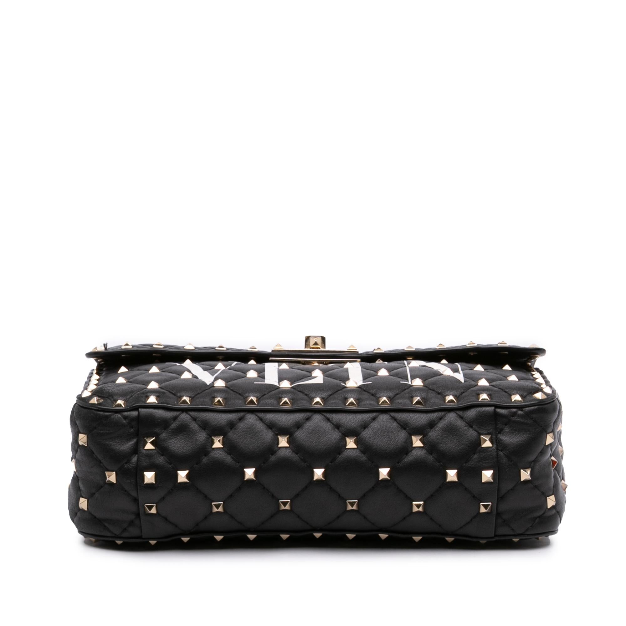 Valentino Medium Lambskin VLTN Rockstud Spike Satchel