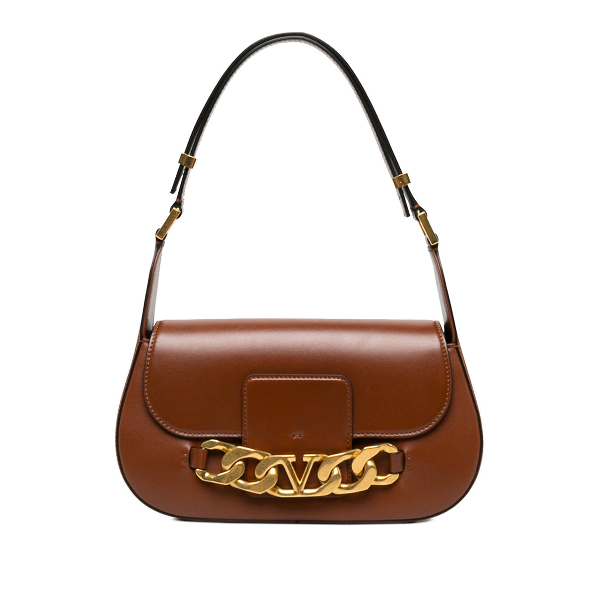 Valentino Medium Leather Vlogo Chain Shoulder Bag