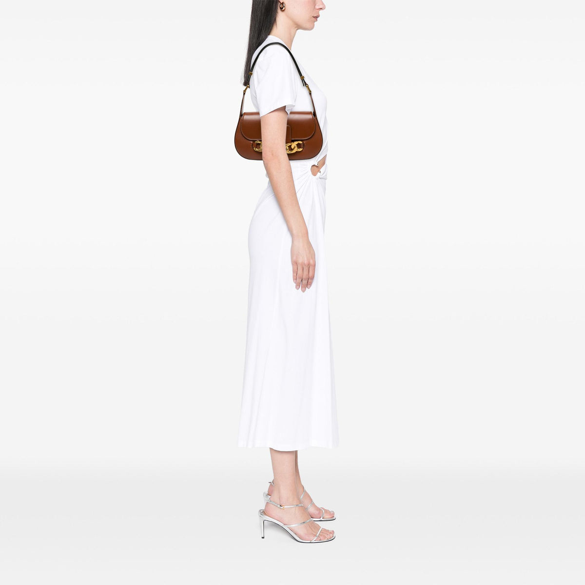 Valentino Medium Leather Vlogo Chain Shoulder Bag