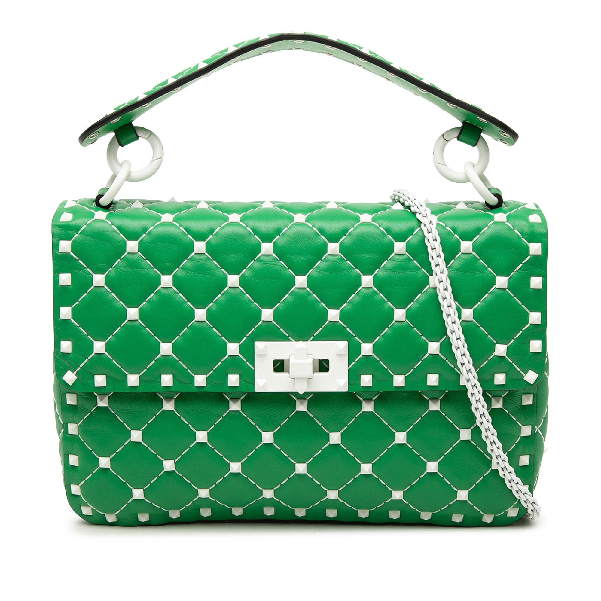 Valentino Medium Nappa Rockstud Spike Satchel