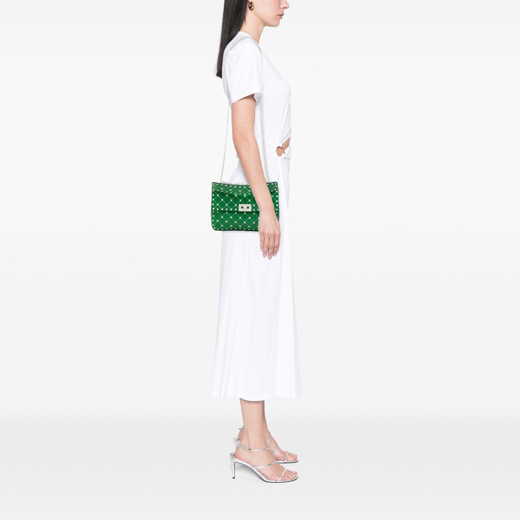 Valentino Medium Nappa Rockstud Spike Satchel