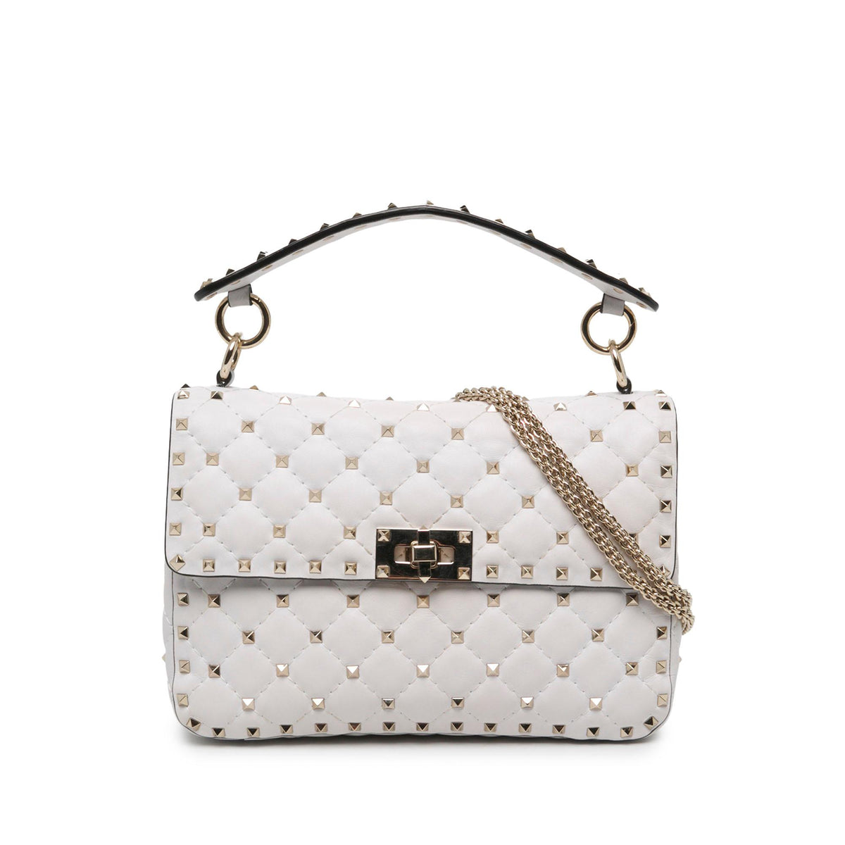 Valentino Medium Nappa Rockstud Spike Satchel