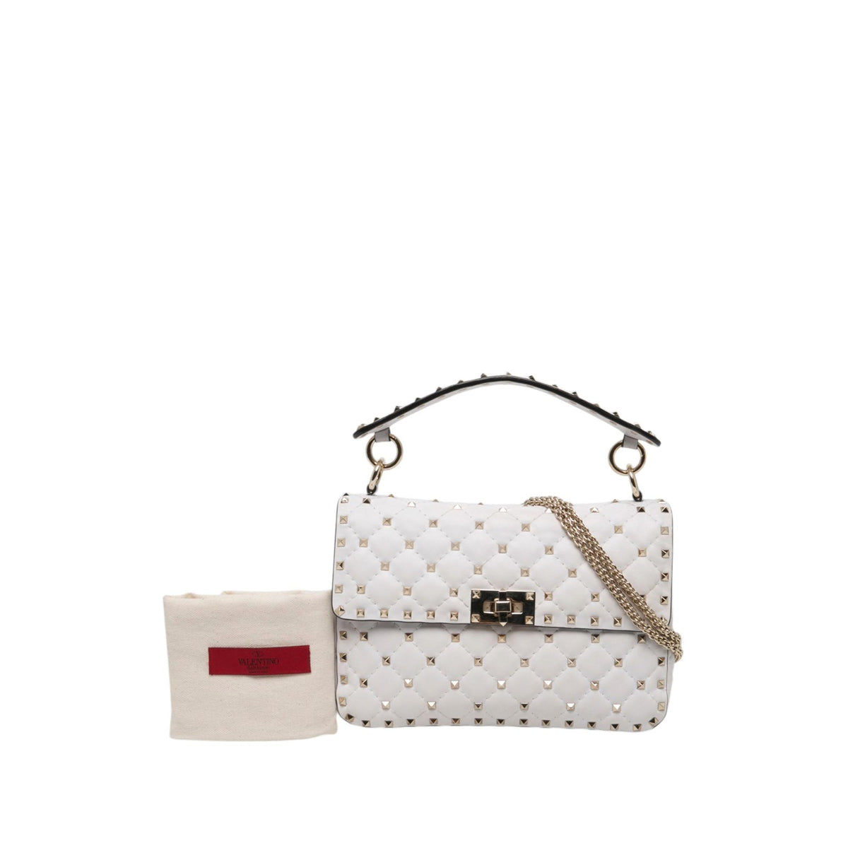 Valentino Medium Nappa Rockstud Spike Satchel