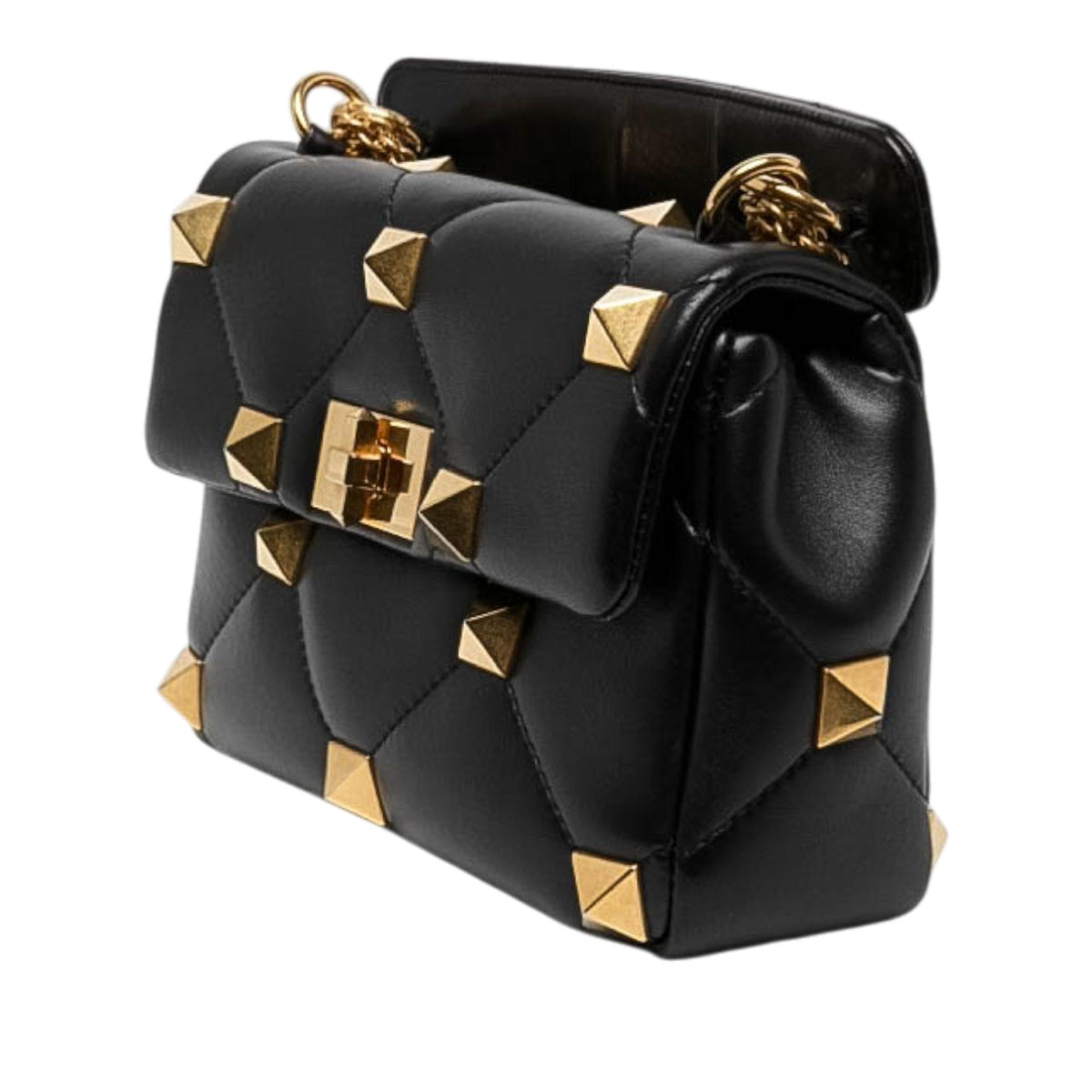 Valentino Medium Nappa Roman Stud Satchel