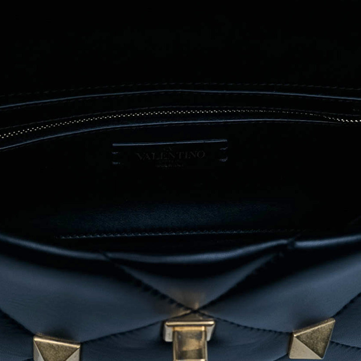 Valentino Medium Nappa Roman Stud Satchel