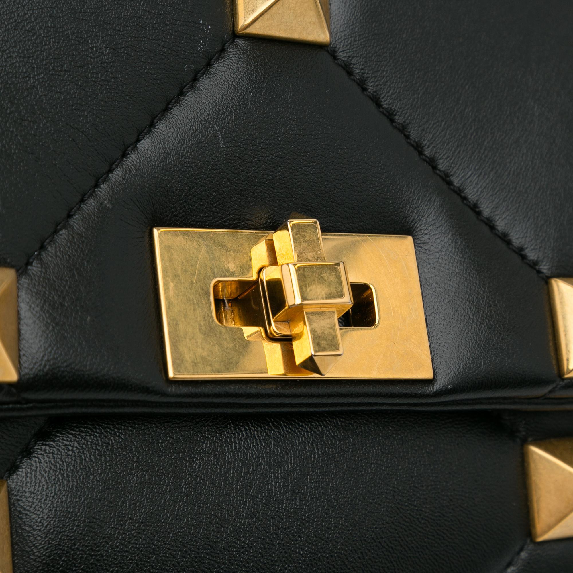 Valentino Medium Roman Stud Satchel (SHG-9j0xwi)