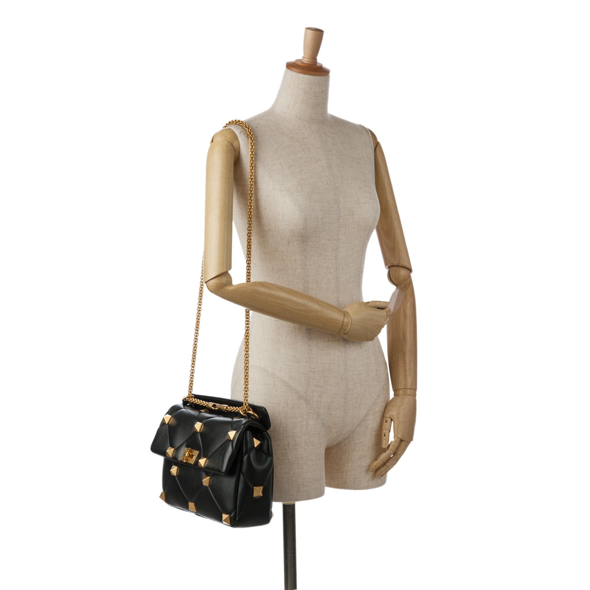 Valentino Medium Roman Stud Satchel (SHG-9j0xwi)