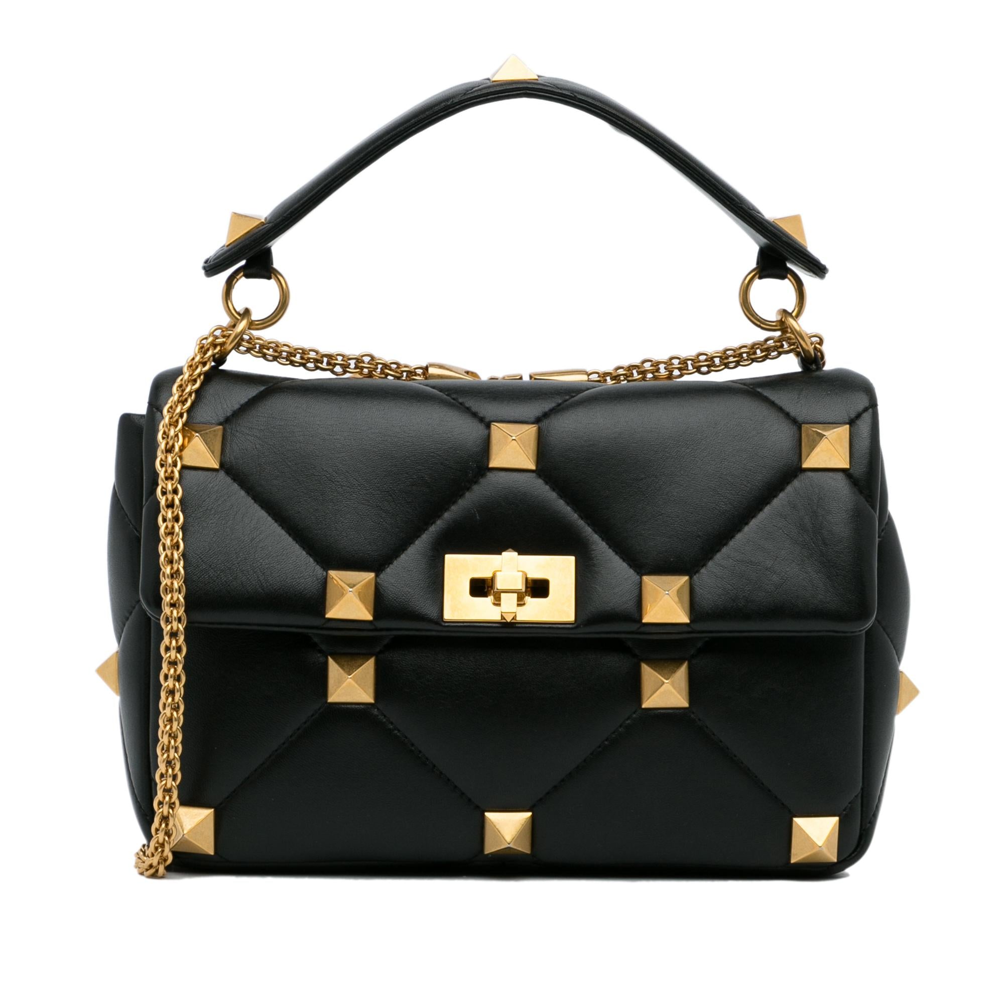Valentino Medium Roman Stud Satchel (SHG-9j0xwi)