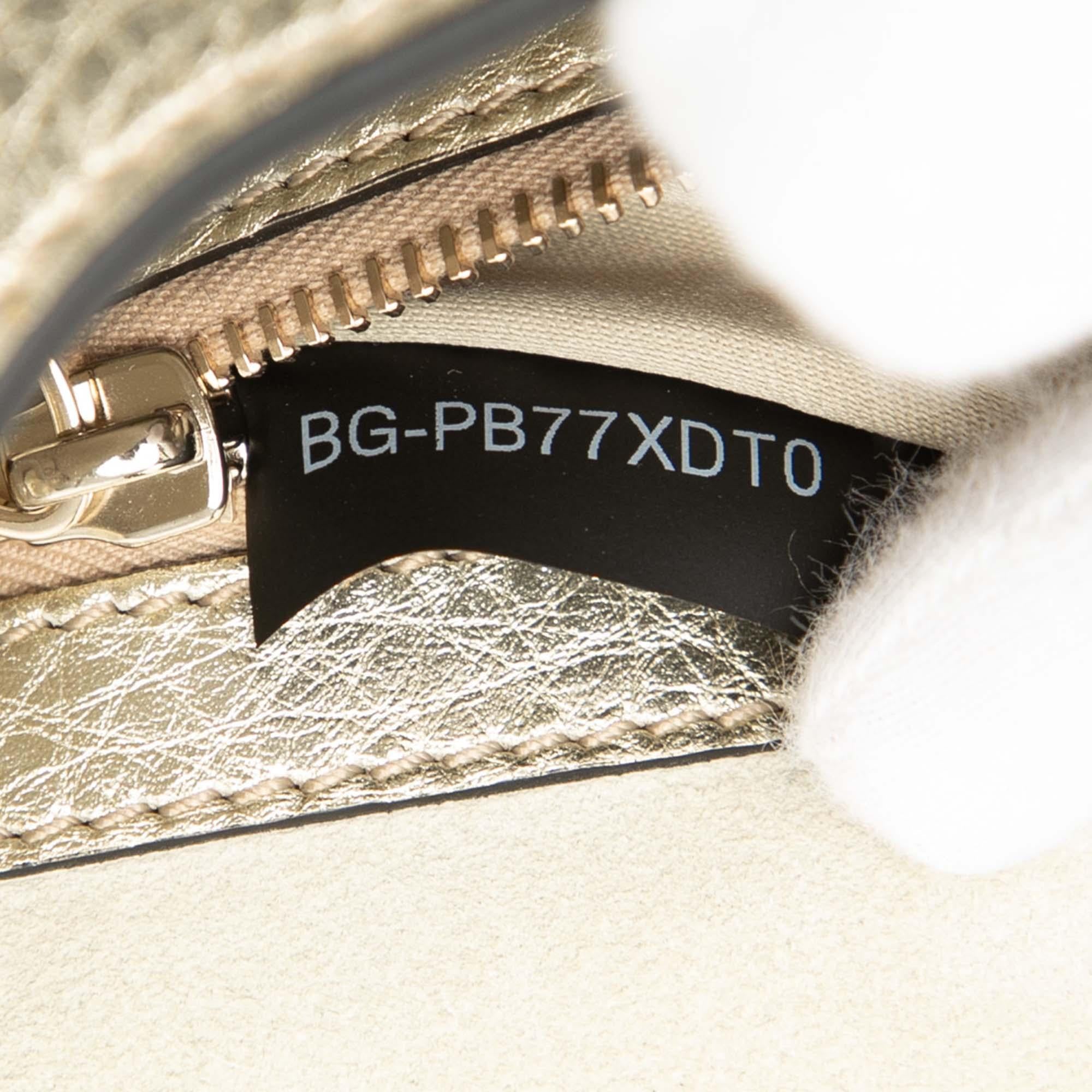 Valentino Metallic Grained Calfskin Rockstud Saddle Crossbody