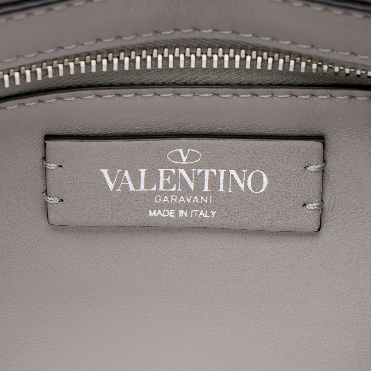 Valentino Metallic Lurex Knit Roman Stud Medium Shoulder Bag