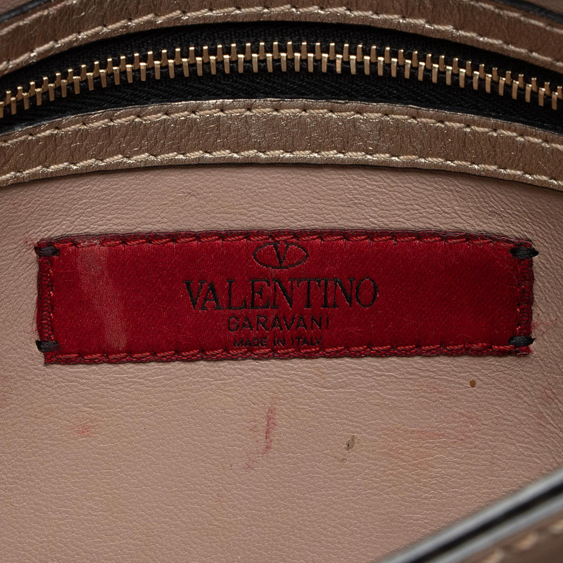 Valentino Metallic Nappa Leather Rockstud Clutch (SHF-23144)