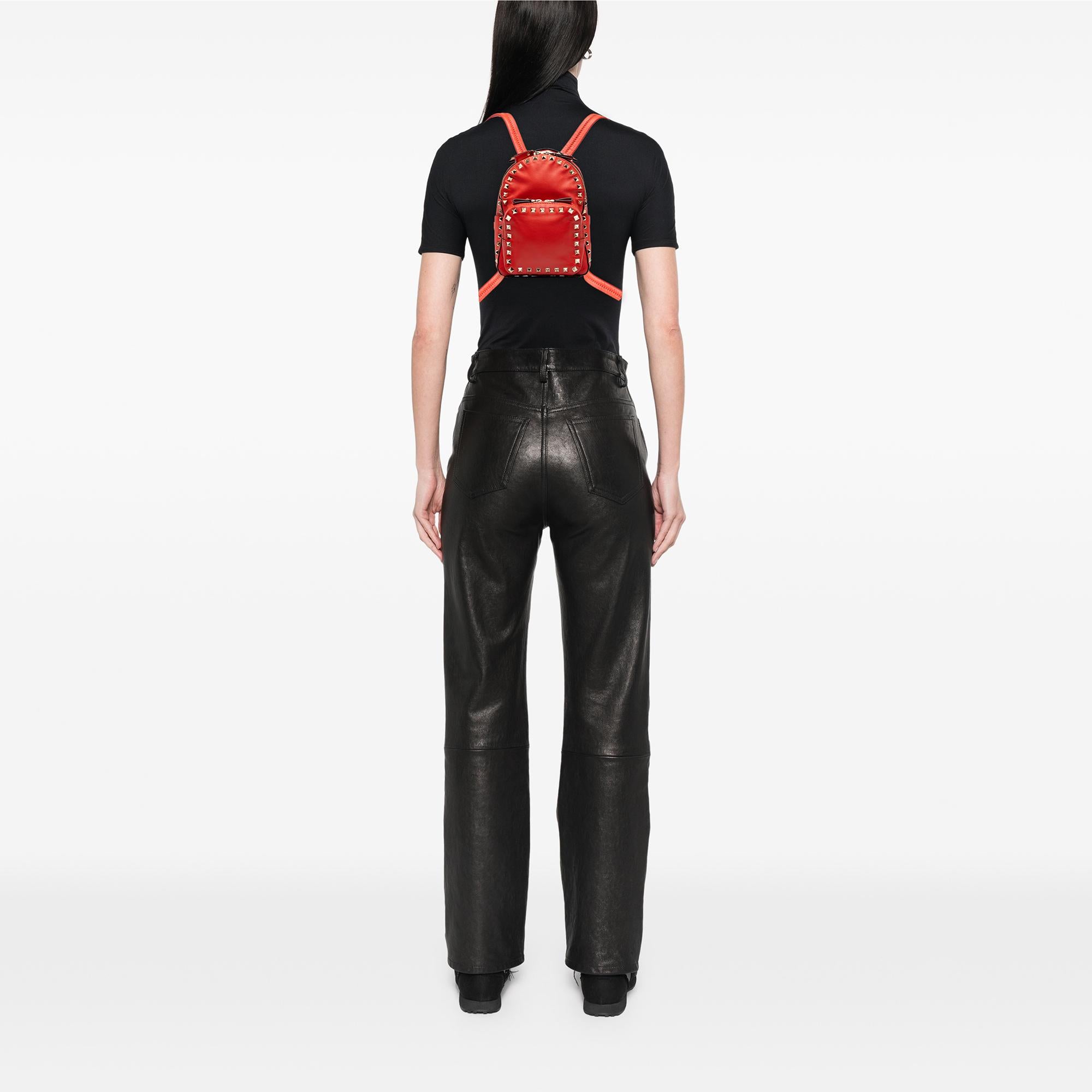 Valentino Mini Calfskin Rockstud Backpack