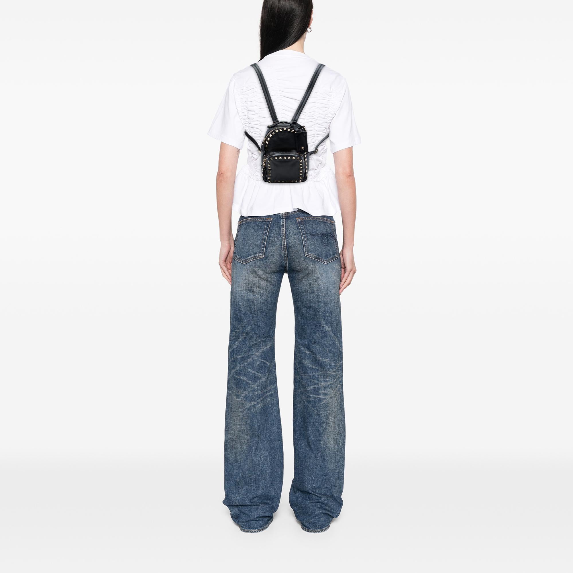 Valentino Mini Leather Rockstud Backpack