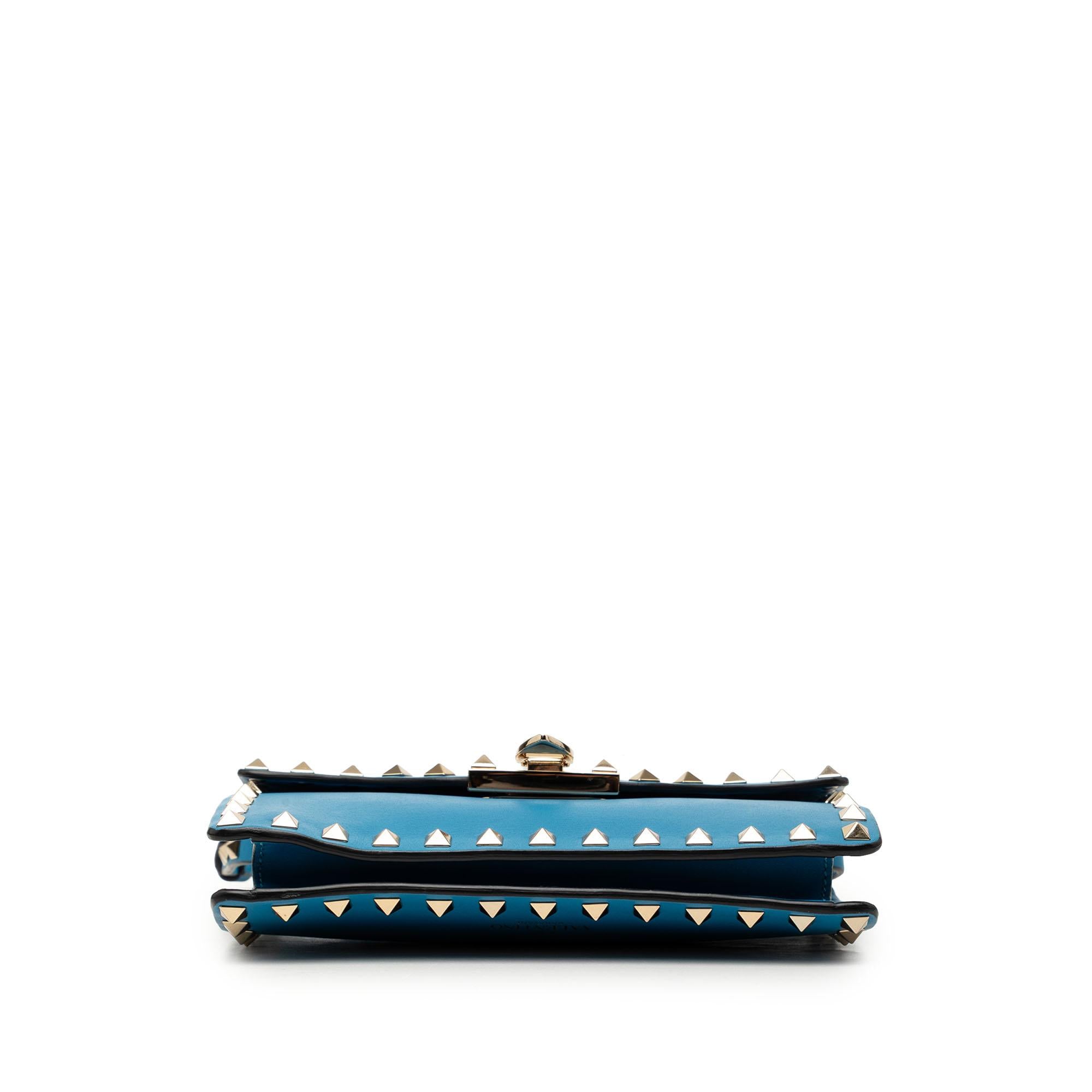 Valentino Mini Leather Rockstud Flap Crossbody