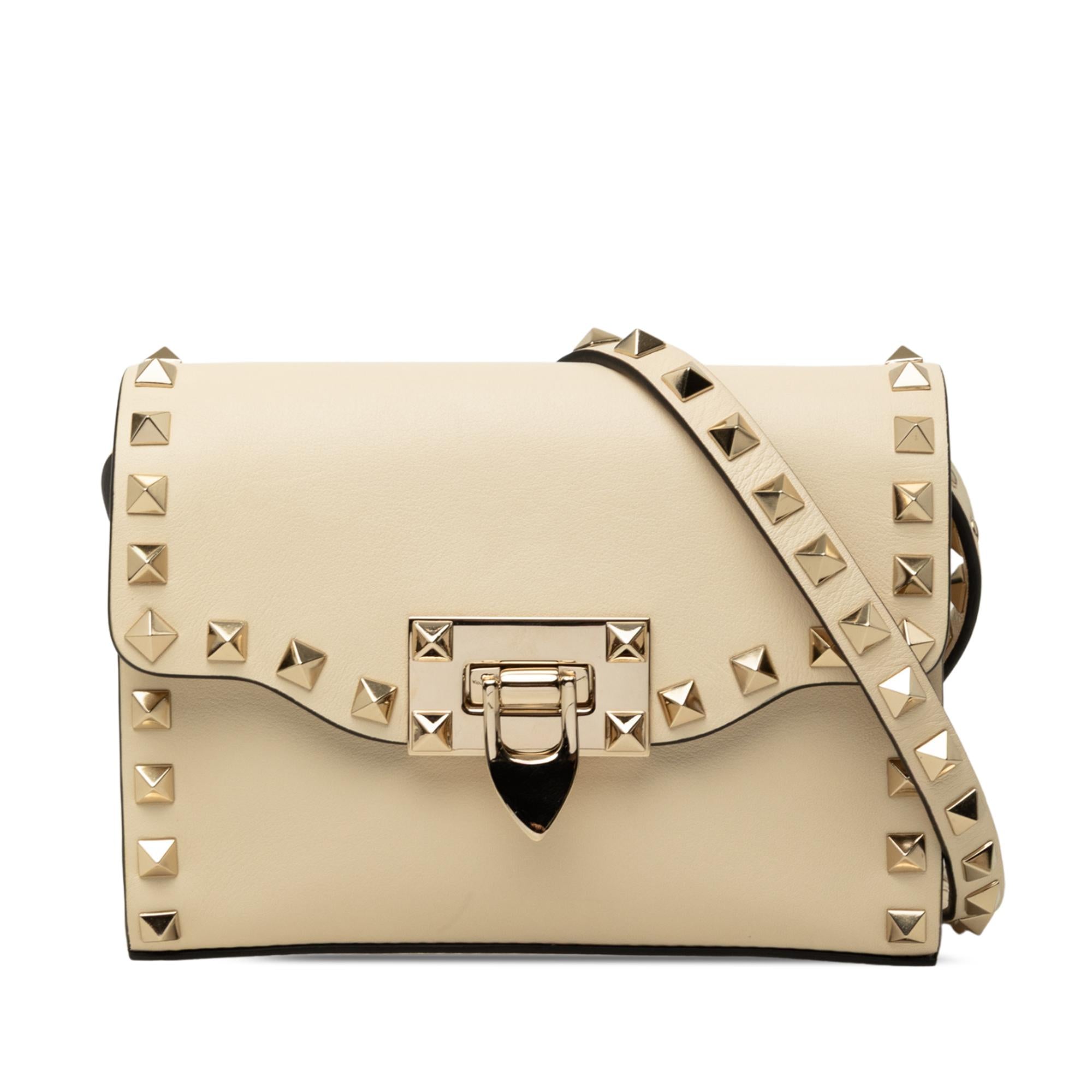 Valentino Mini Leather Rockstud Flap Crossbody