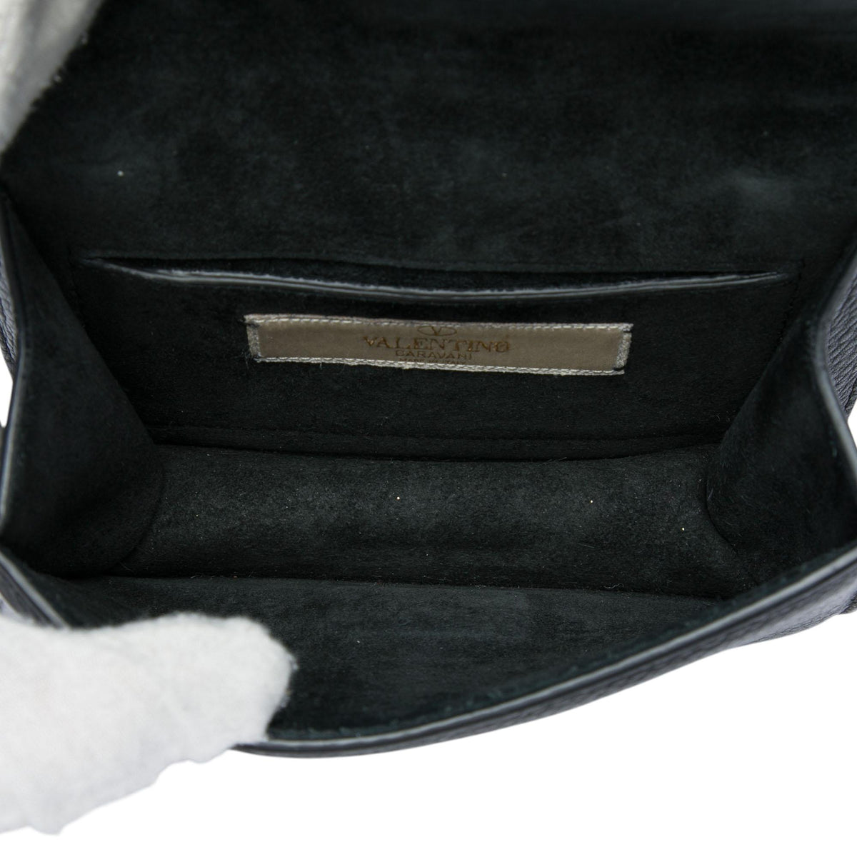 Valentino Mini Leather Rockstud Rolling Glam Lock Crossbody