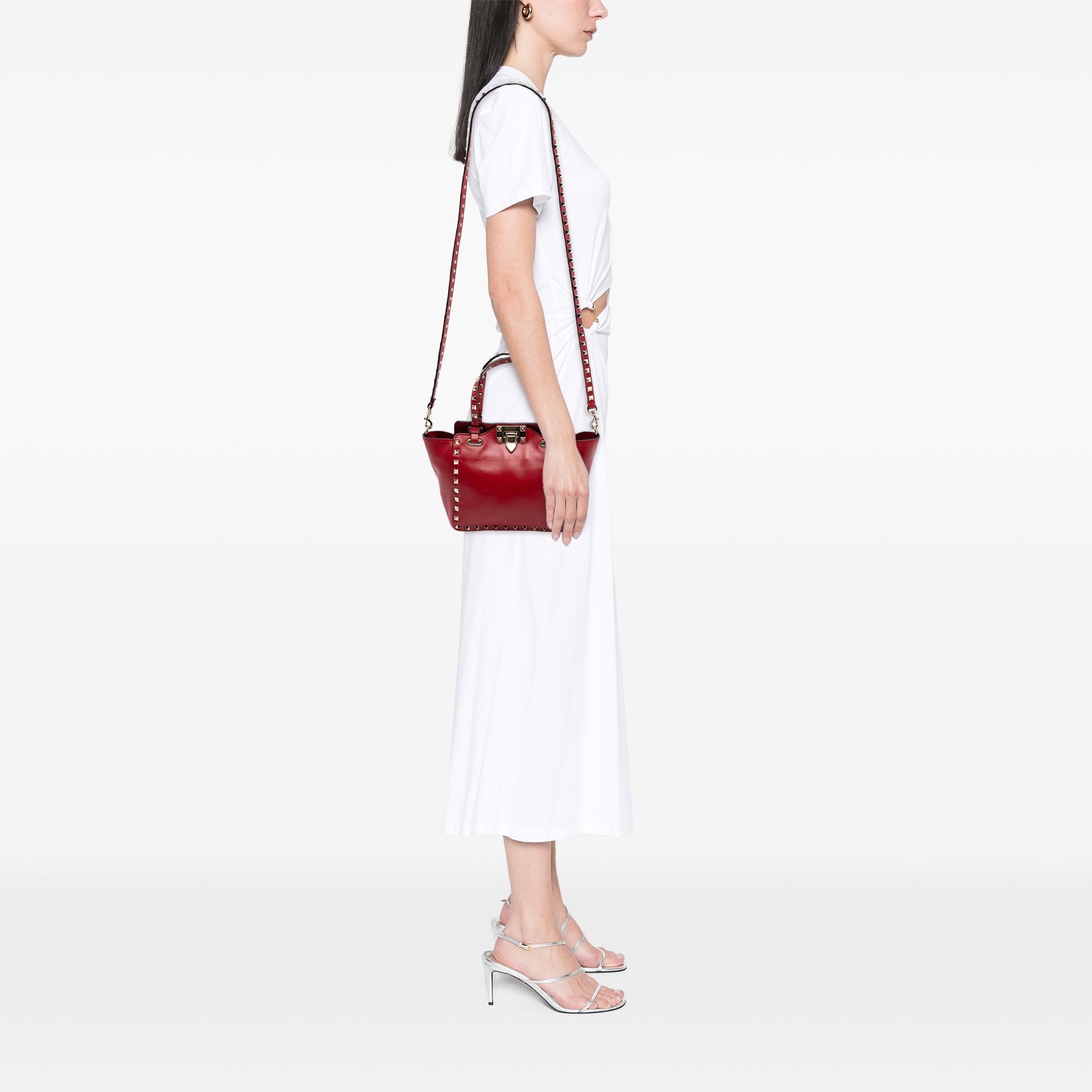 Valentino Mini Leather Rockstud Satchel