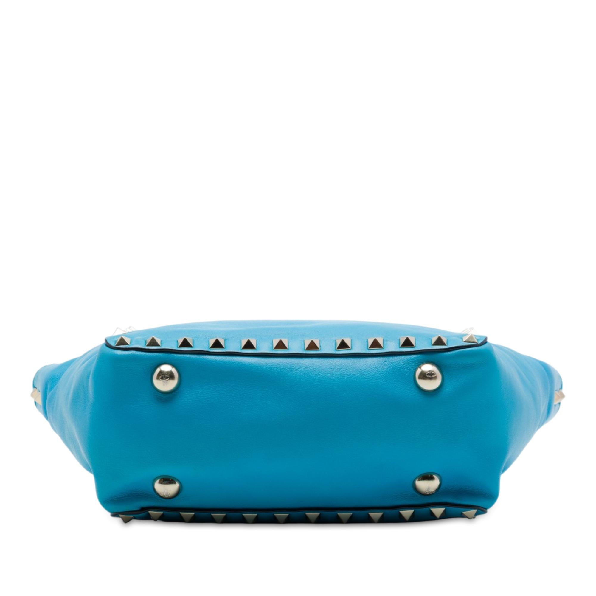 Valentino Mini Leather Rockstud Trapeze Satchel
