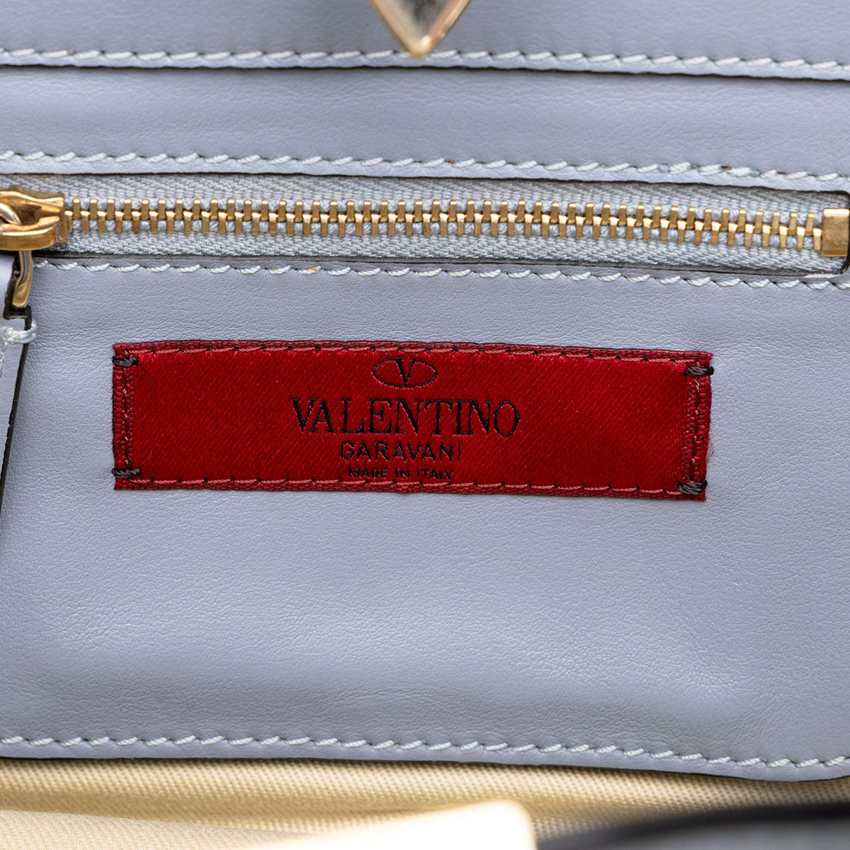 Valentino Mini Leather Rockstud Trapeze Satchel