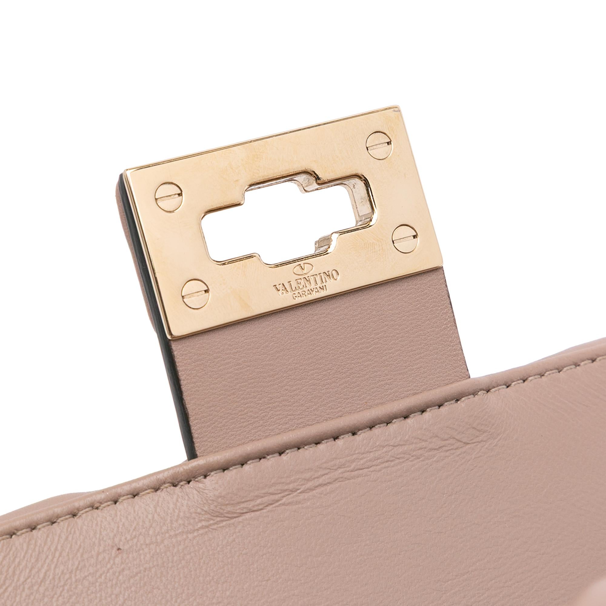 Valentino Mini Nappa Candystud Top Handle Bag