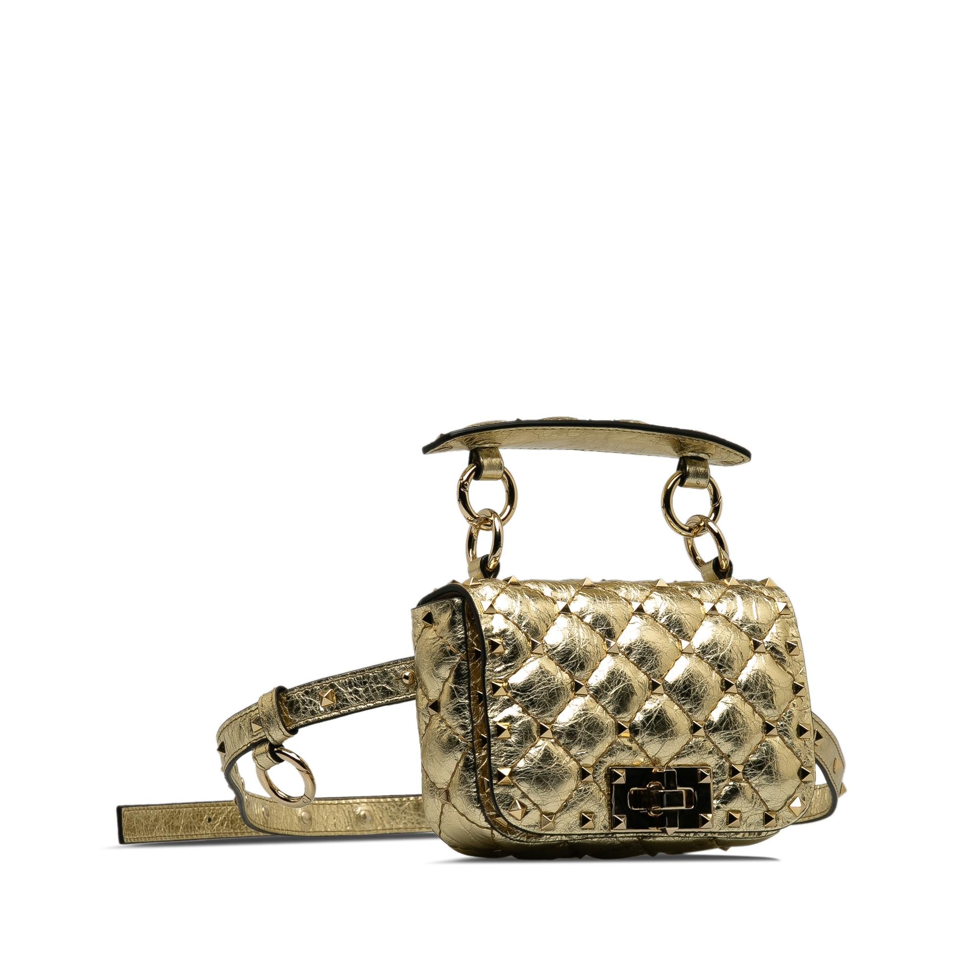 Valentino Mini Rockstud Spike Belt Bag (SHG-q5OFrW)