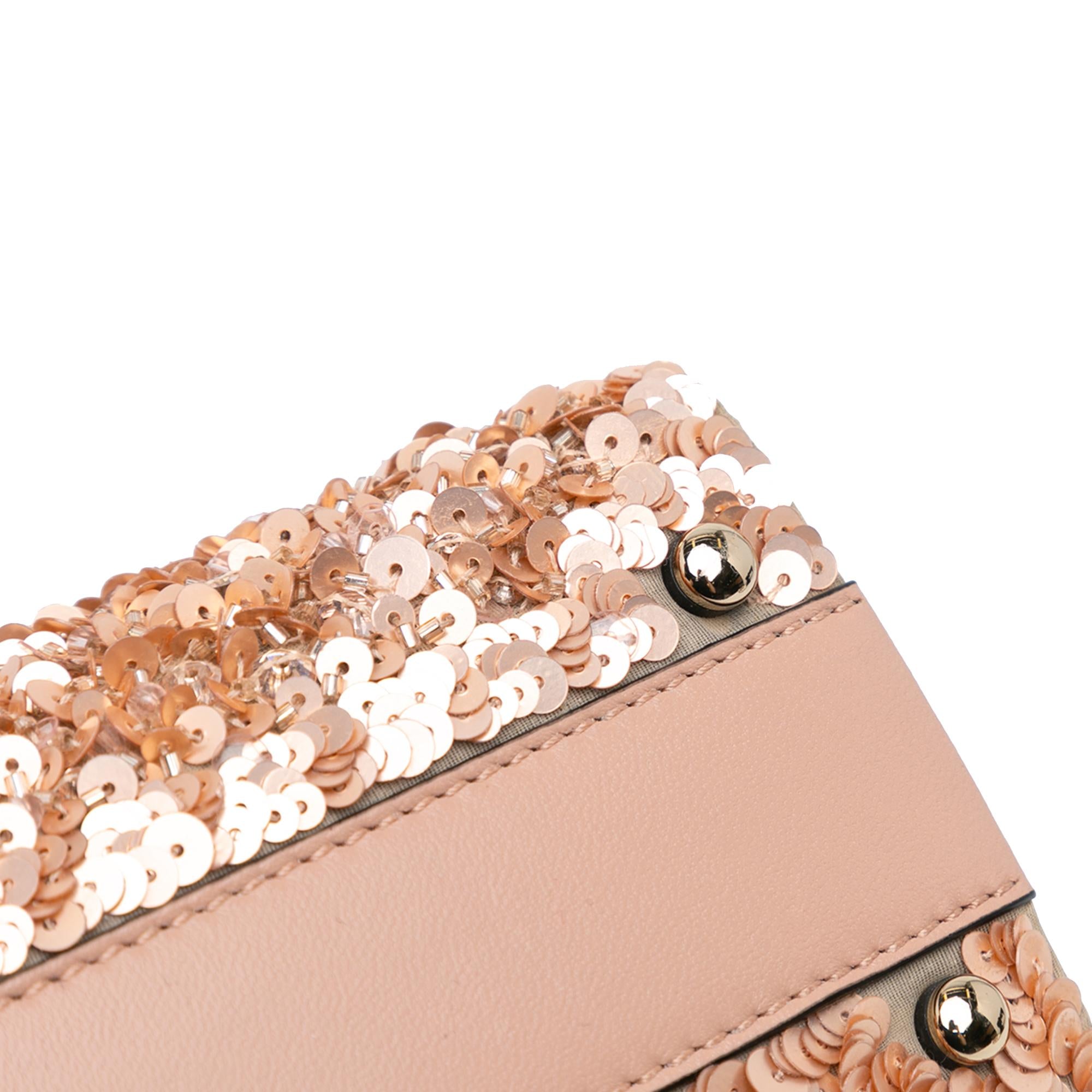 Valentino Mini Sequin Embellished VSling Satchel (SHG-tzftVr)
