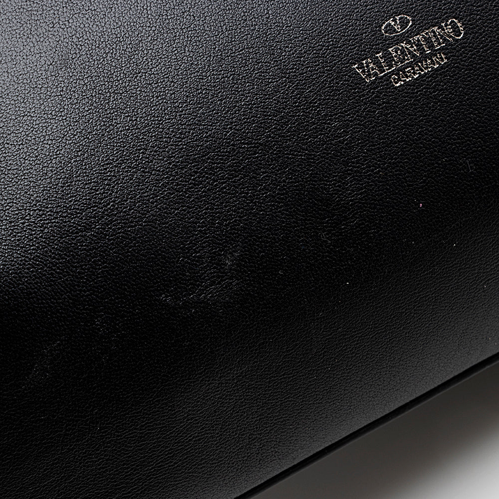 Valentino Nappa Leather Atelier 04 Rouches Edition Ruffle Small Hobo (SHF-22179)