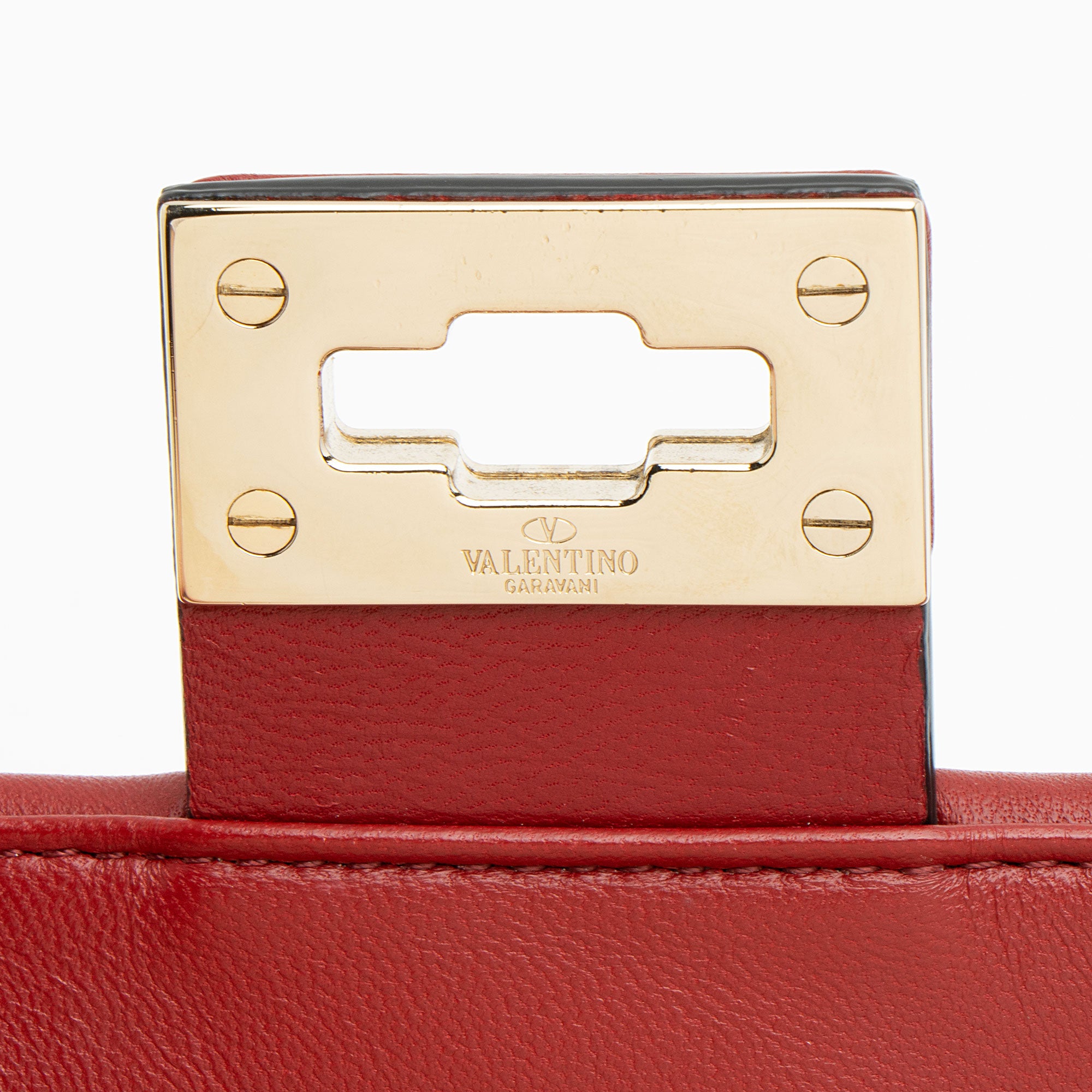 Valentino Nappa Leather Candystud Mini Top Handle