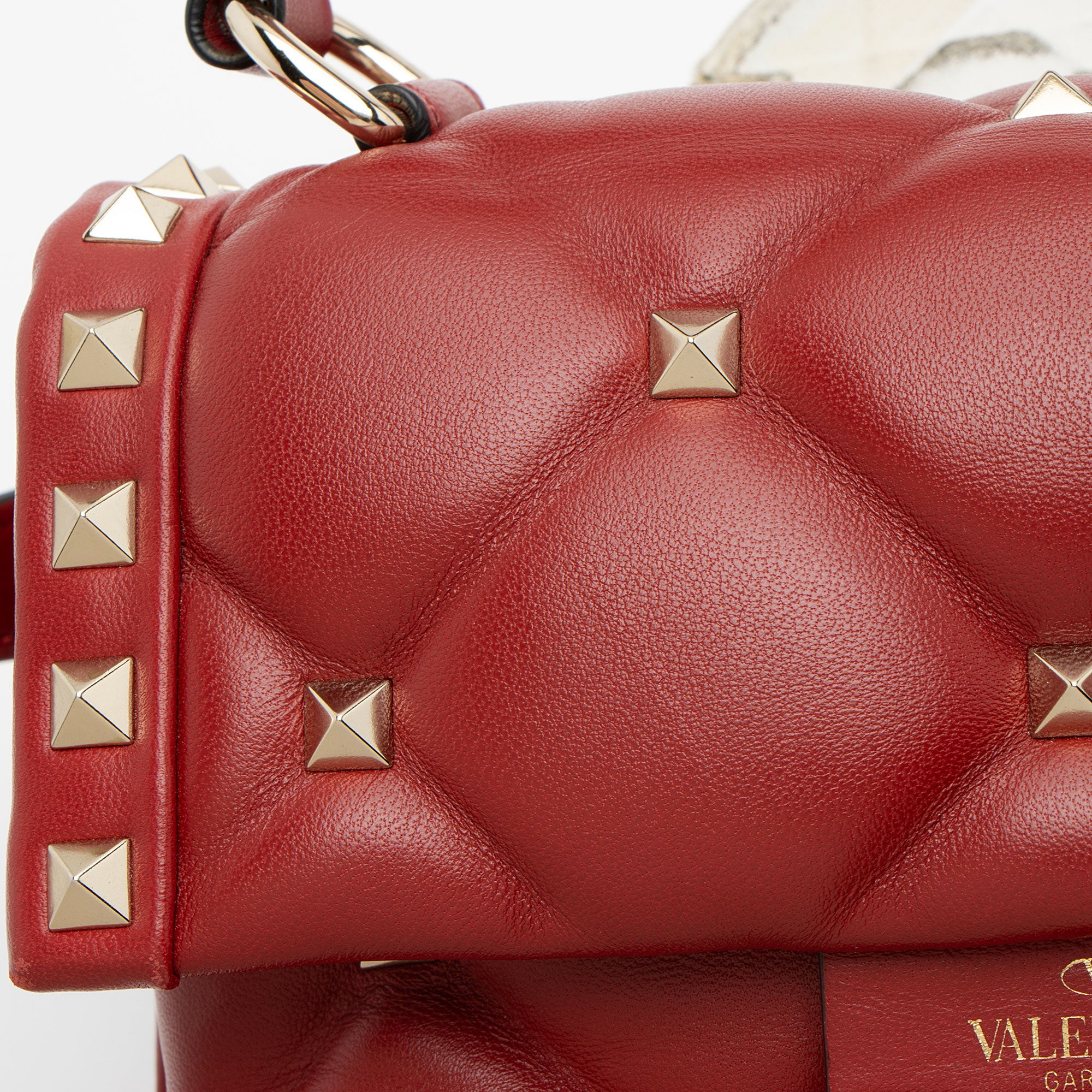 Valentino Nappa Leather Candystud Mini Top Handle