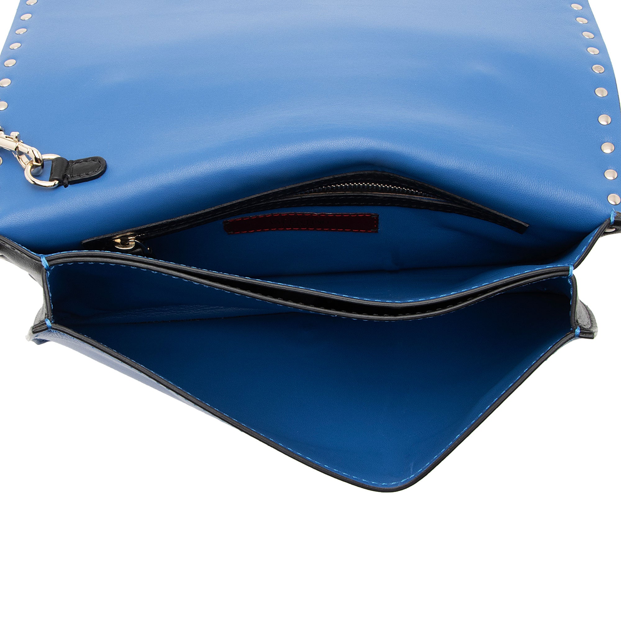 Valentino Nappa Leather Rockstud Clutch (SHF-OZj4Np)