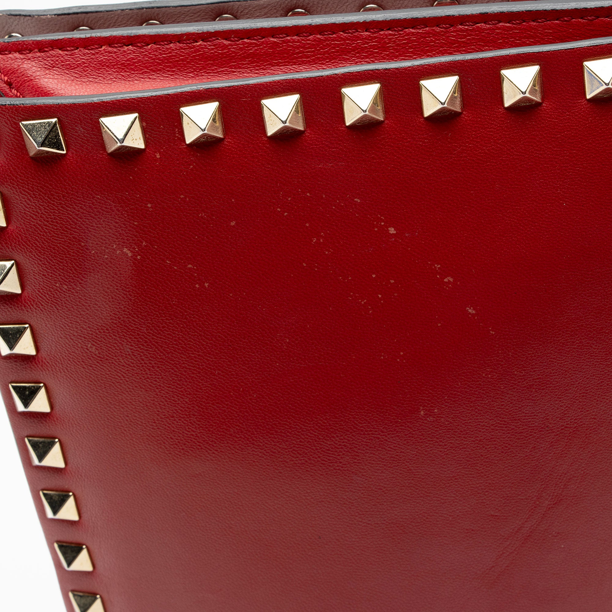 Valentino Nappa Leather Rockstud Clutch (SHF-yg8XLj)