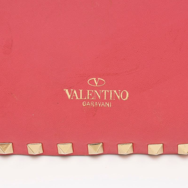 Valentino Nappa Leather Rockstud Clutch (SHF-hqCWsz)