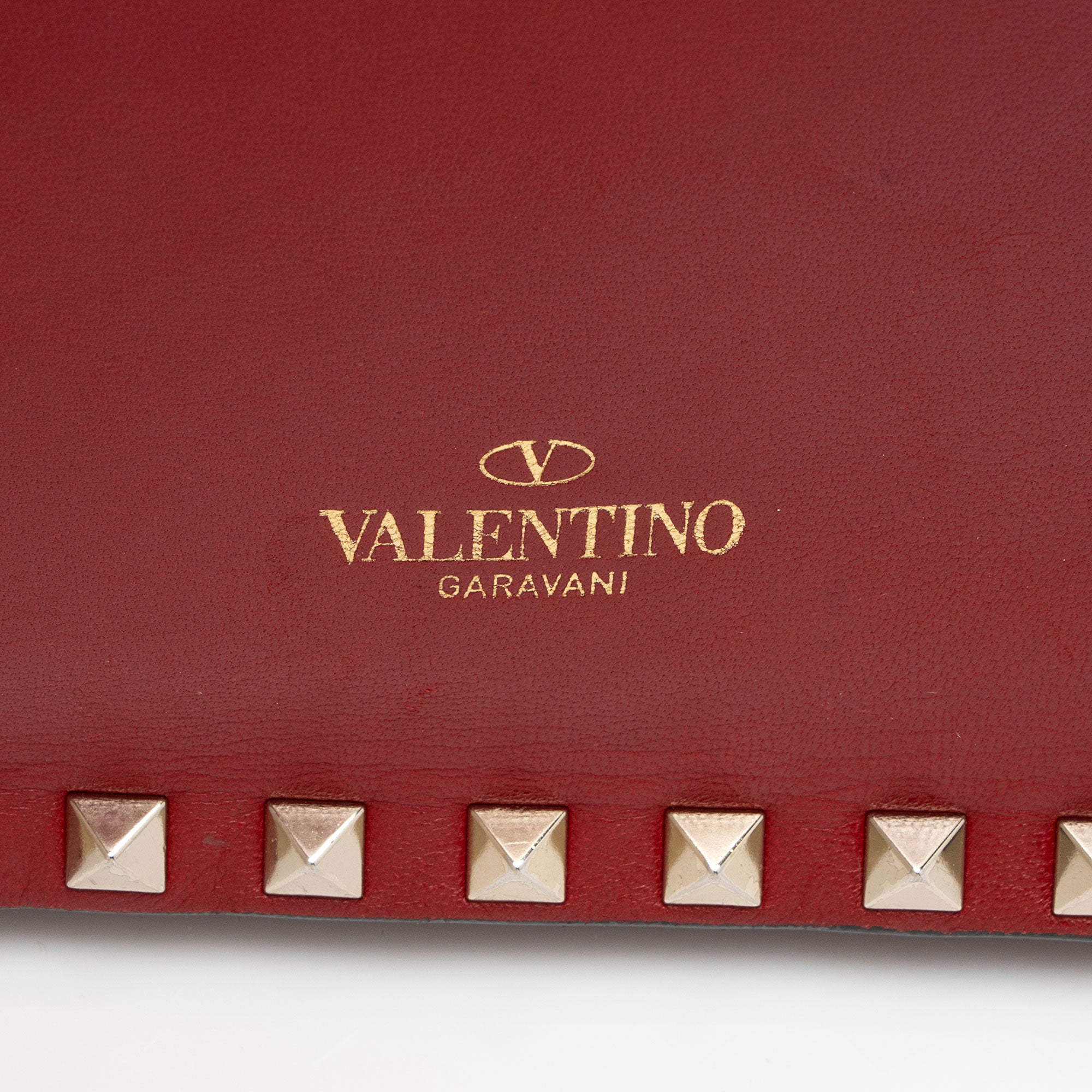 Valentino Nappa Leather Rockstud Clutch (SHF-wwXQKX)
