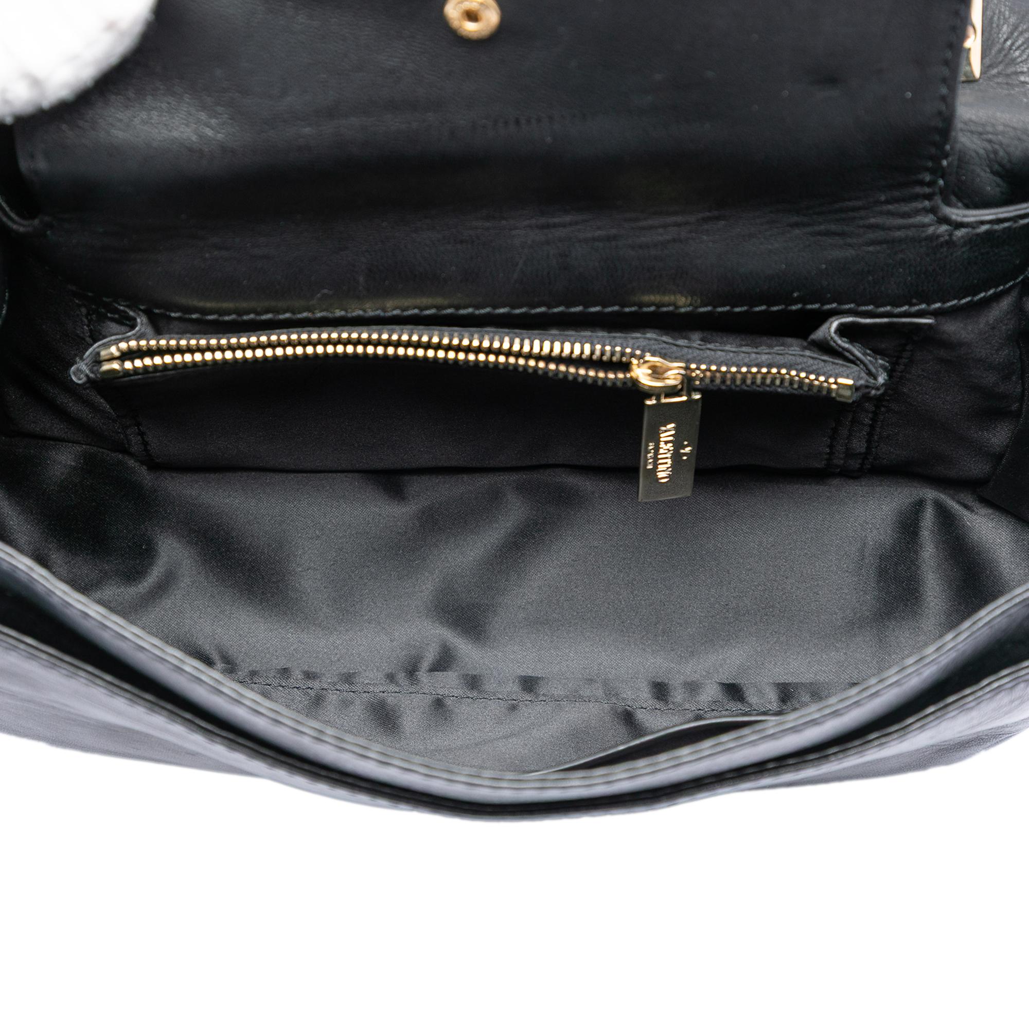 Valentino Nappa Petale Rose Shoulder Bag
