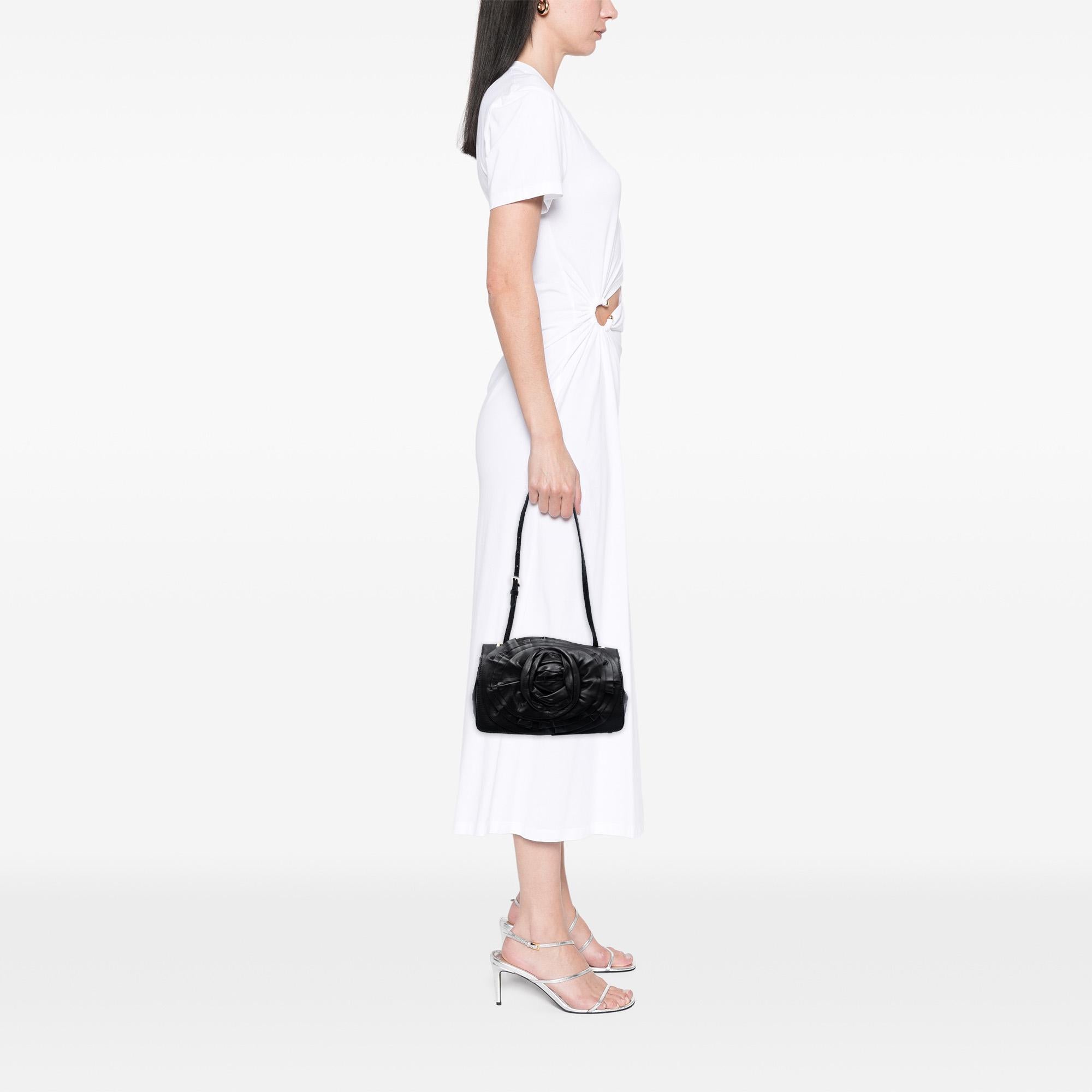 Valentino Nappa Petale Rose Shoulder Bag