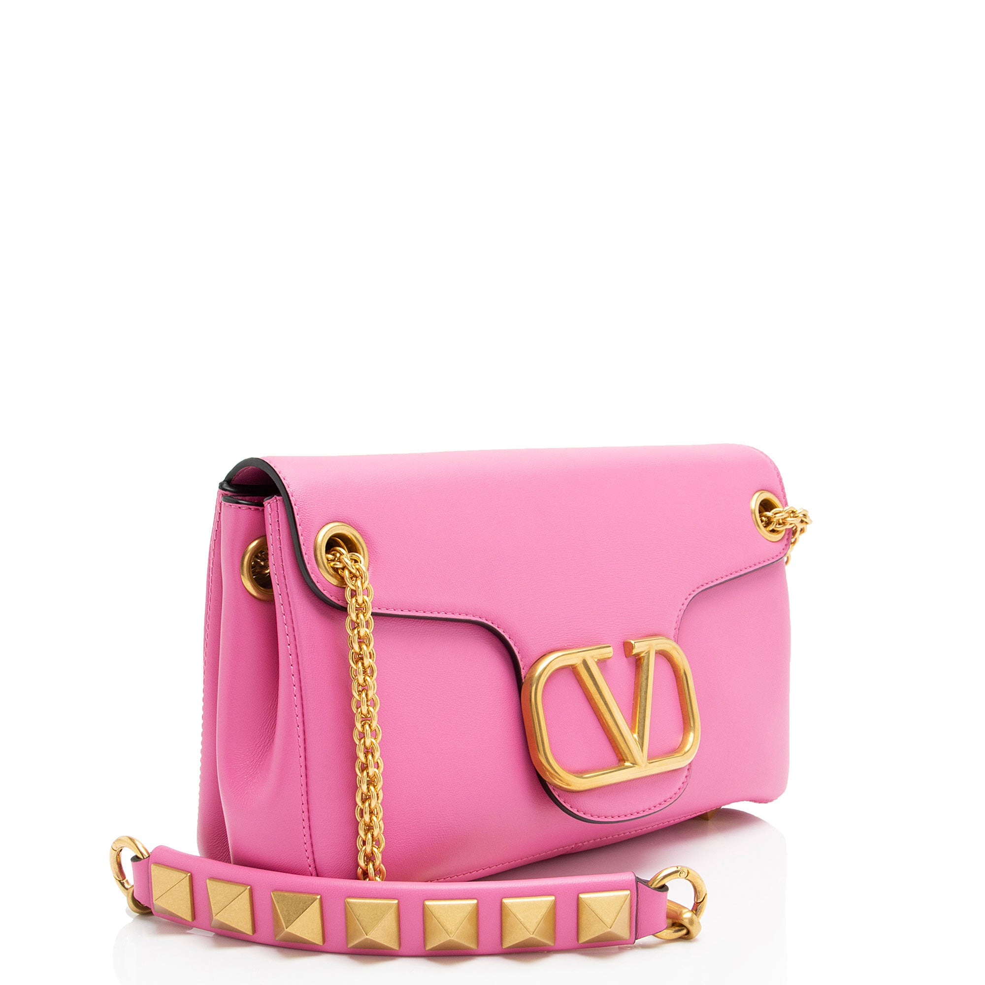 Valentino Nappa VLogo Stud Sign Shoulder Bag