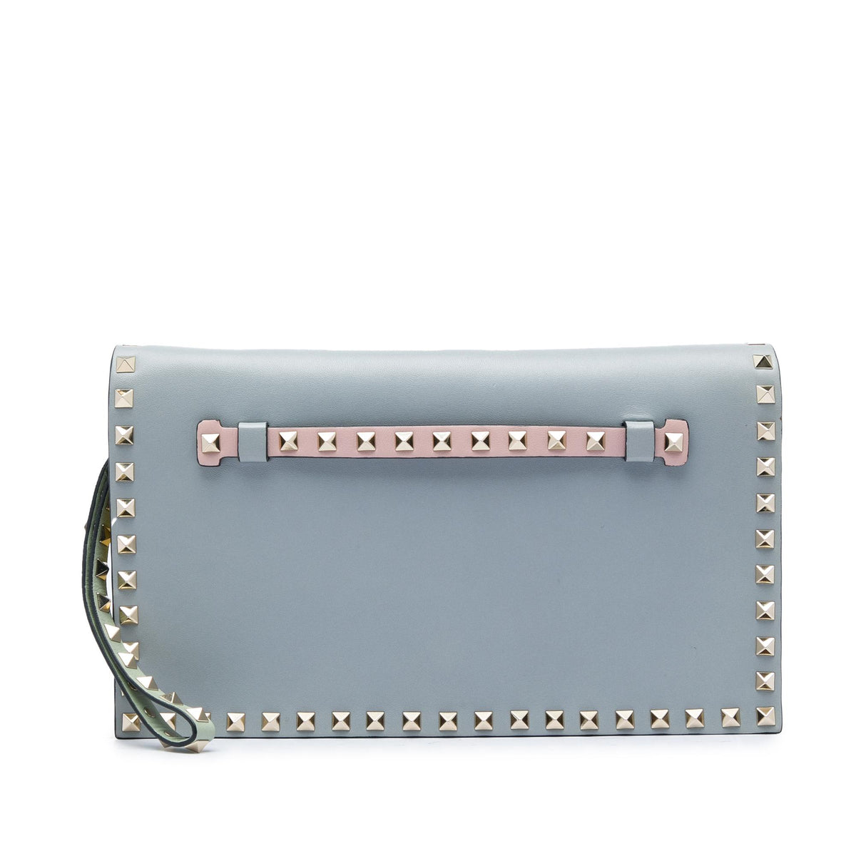 Valentino Nappa Watercolor Rockstud Wristlet Clutch