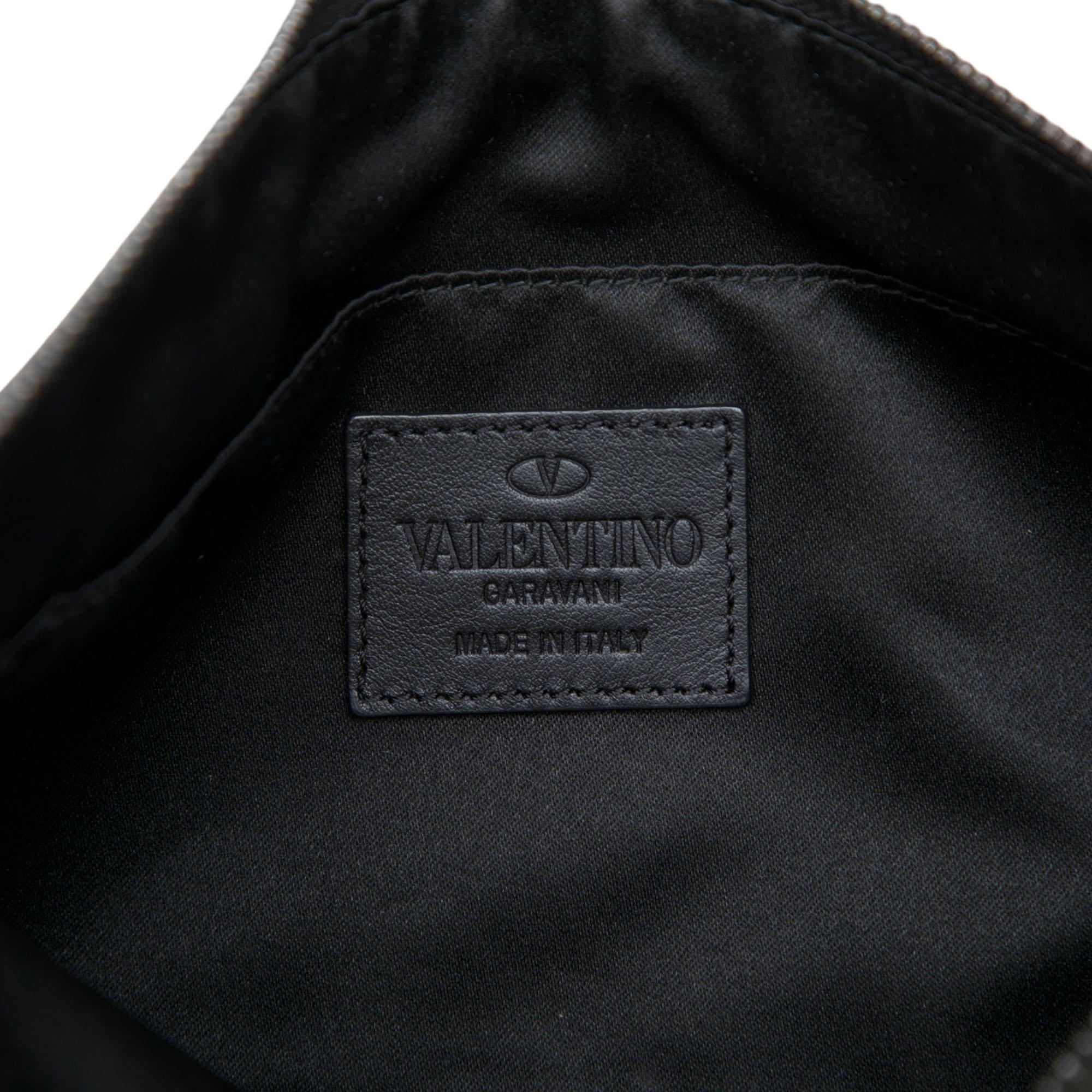 Valentino Nylon Rockstud Zip Pouch