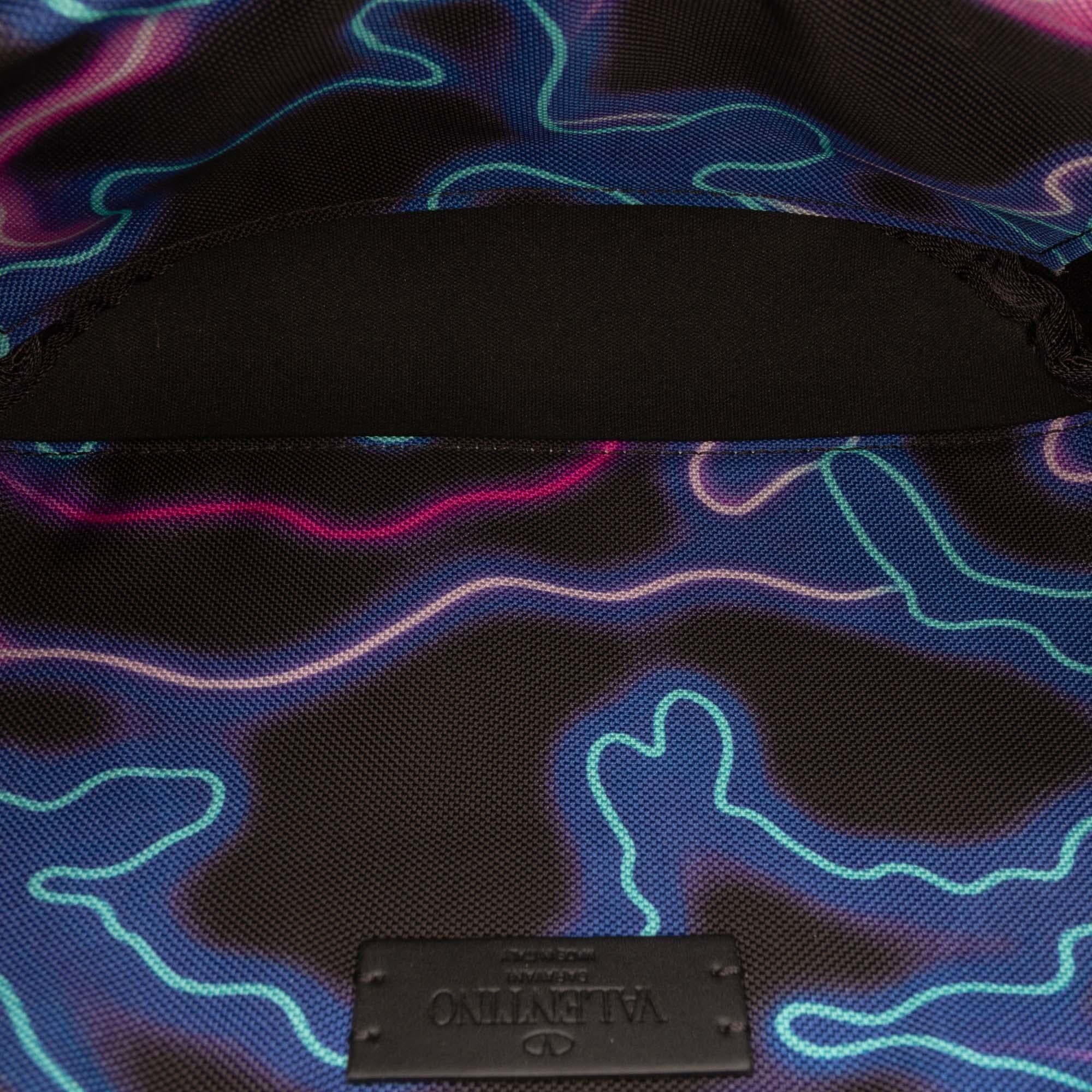 Valentino Nylon VLTN Neon Camouflage Print Belt Bag