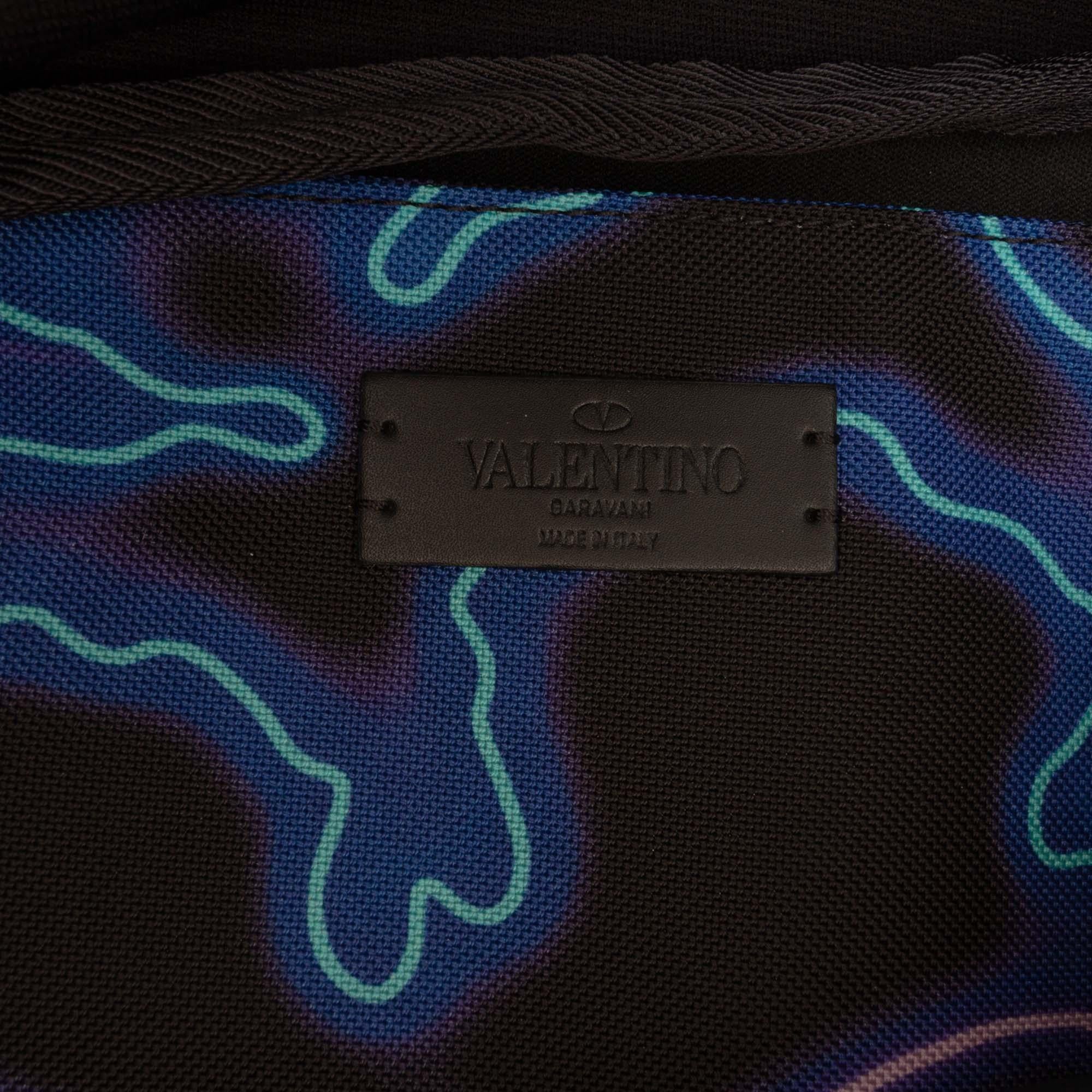 Valentino Nylon VLTN Neon Camouflage Print Belt Bag