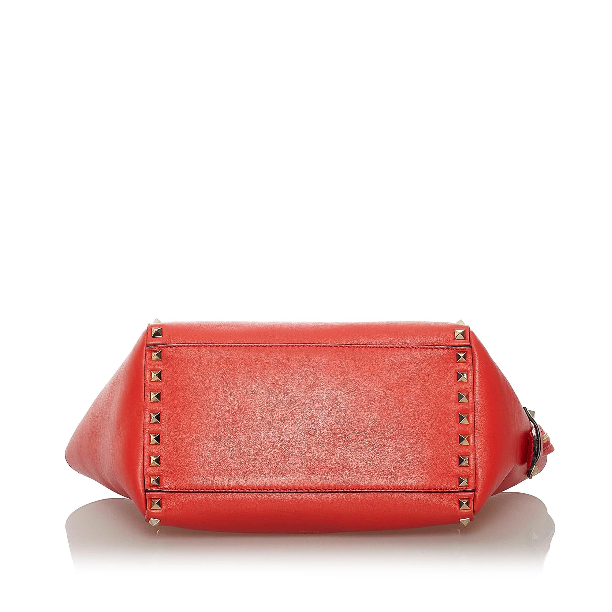 Valentino Rockstud Leather Satchel (SHG-w8j1gg)