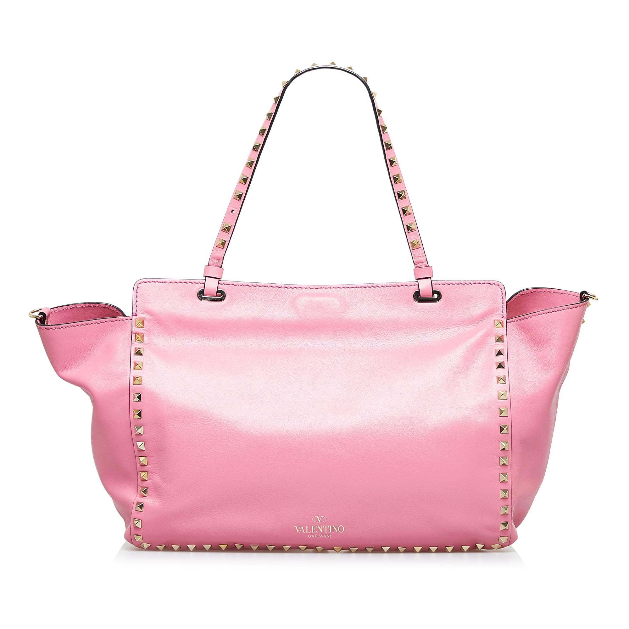 Valentino Rockstud Leather Satchel (SHG-KXZFp9)
