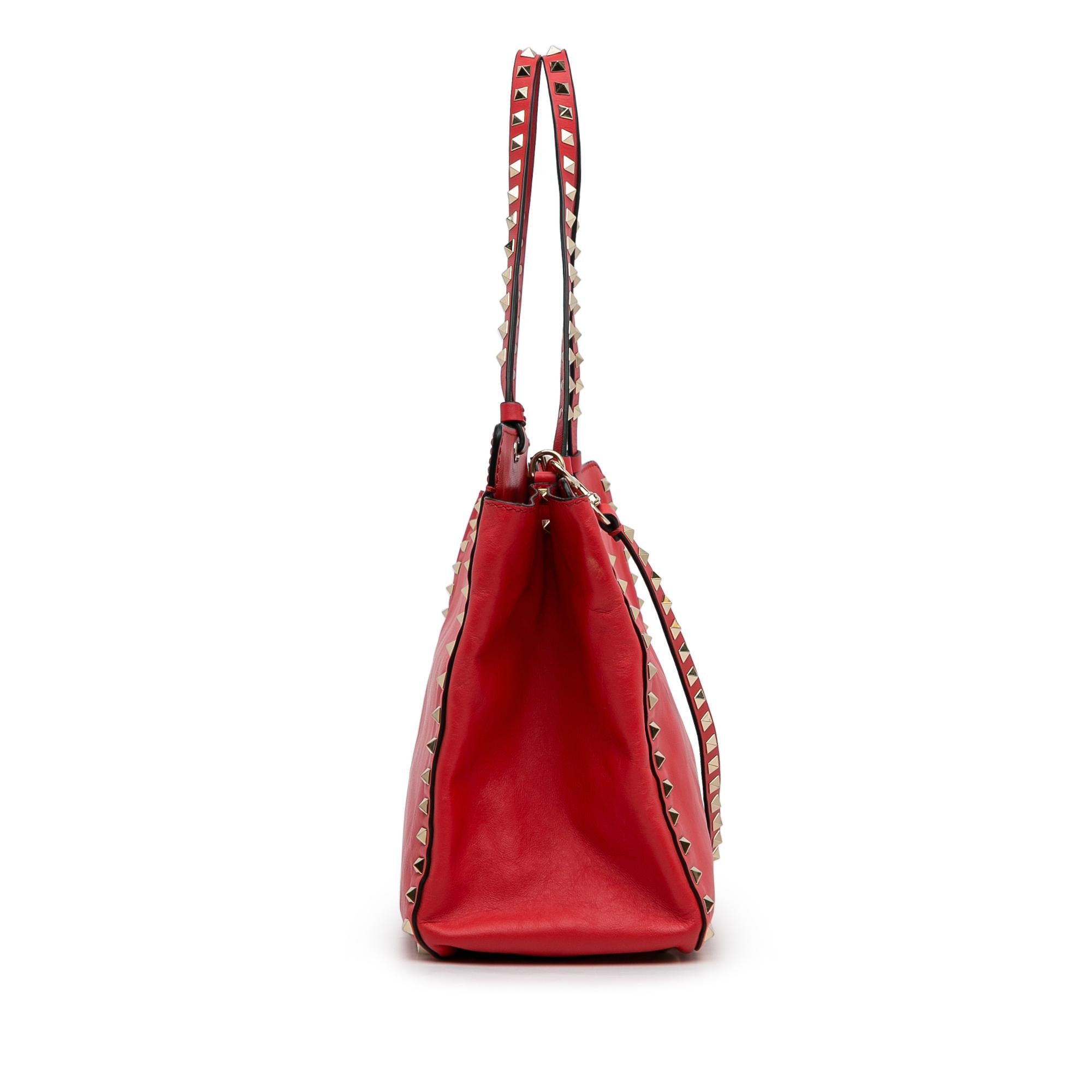 Valentino Rockstud Leather Satchel (SHG-WDuH47)