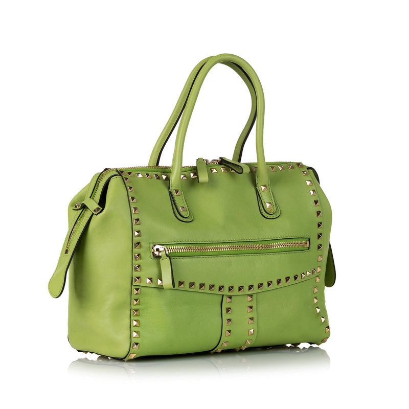 Valentino Rockstud Leather Tote Bag (SHG-35478)