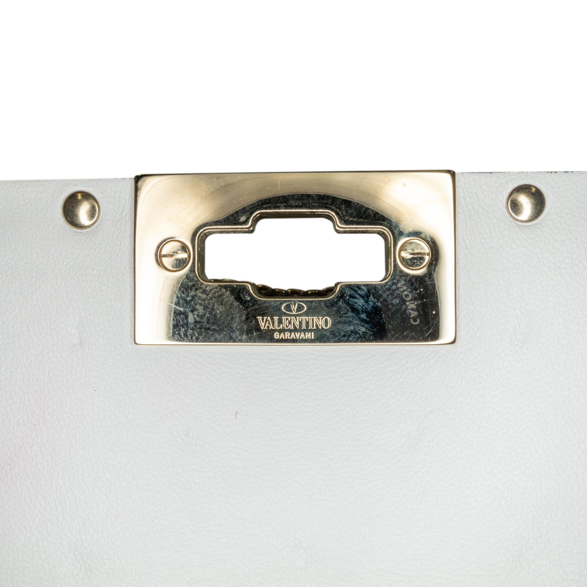 Valentino Rockstud Spike VLTN Leather Satchel (SHG-oob5iv)